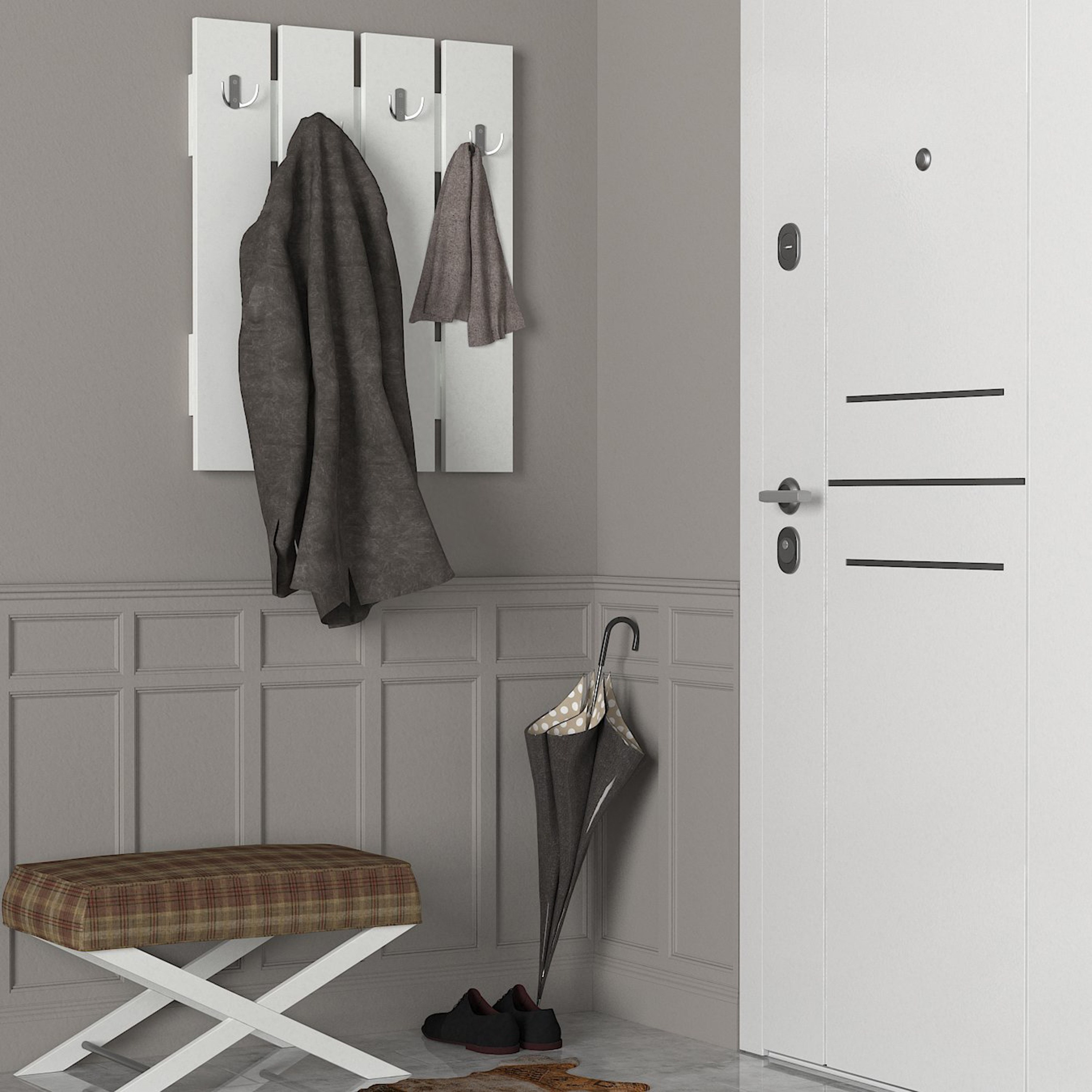 علّاقة معاطف تثبت على الحائط بأرفف من مودوليكس ديلا-hbxfurniture-mediaunitsandstorage-wallshelves-image-2
