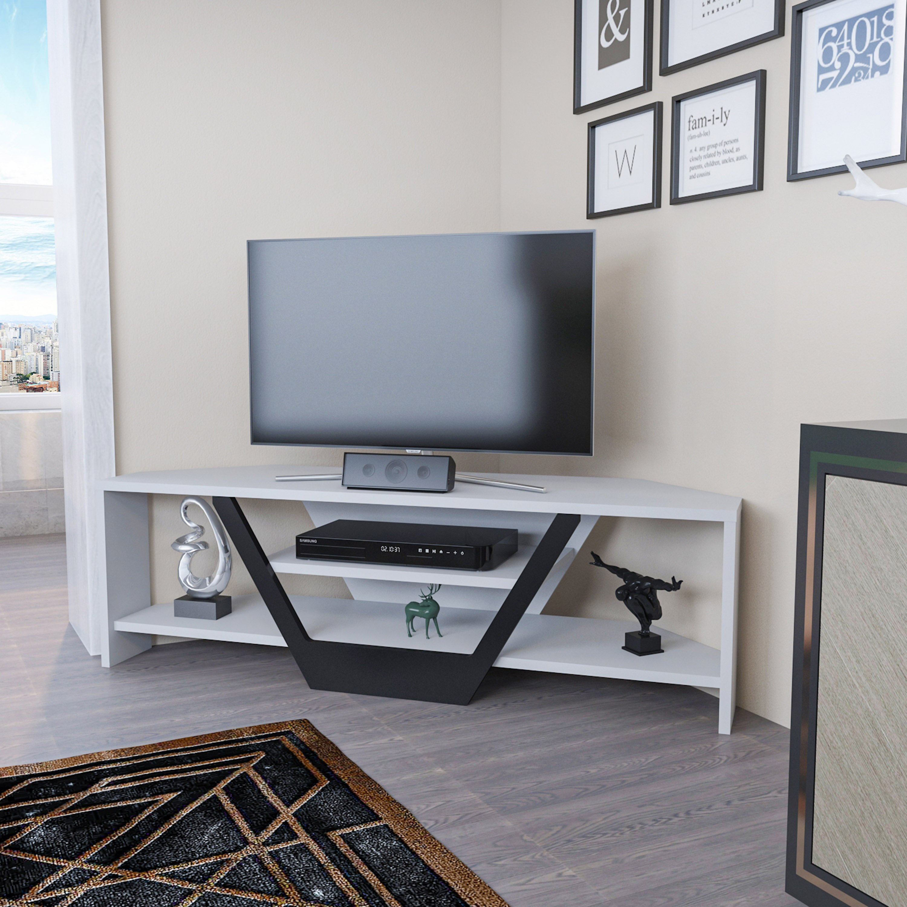 Modulix Opus Chevron Corner TV Unit for TVs upto 32 inches-hbxlivingroom-mediaunitsandstorage-tvunits-image-3