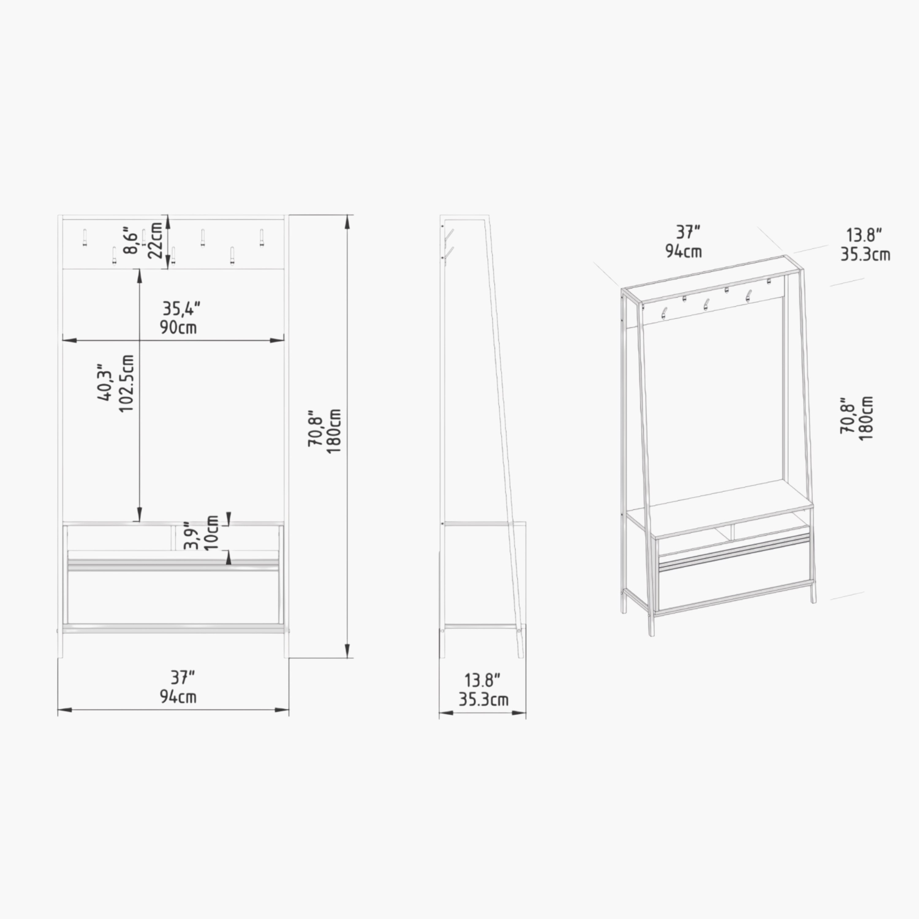 Modulix Alfa Coat Hanger and Shoe Cabinet-hbxbedroom-shoecabinetsandracks-image-6