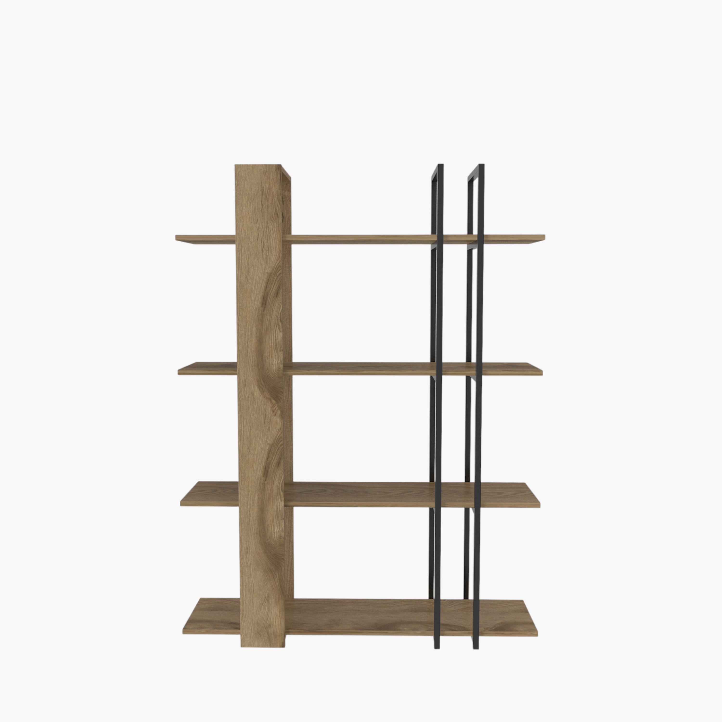 Modulix Alfa 4-Tier Bookcase Display Unit-hbxfurniture-office-bookcases-image-5