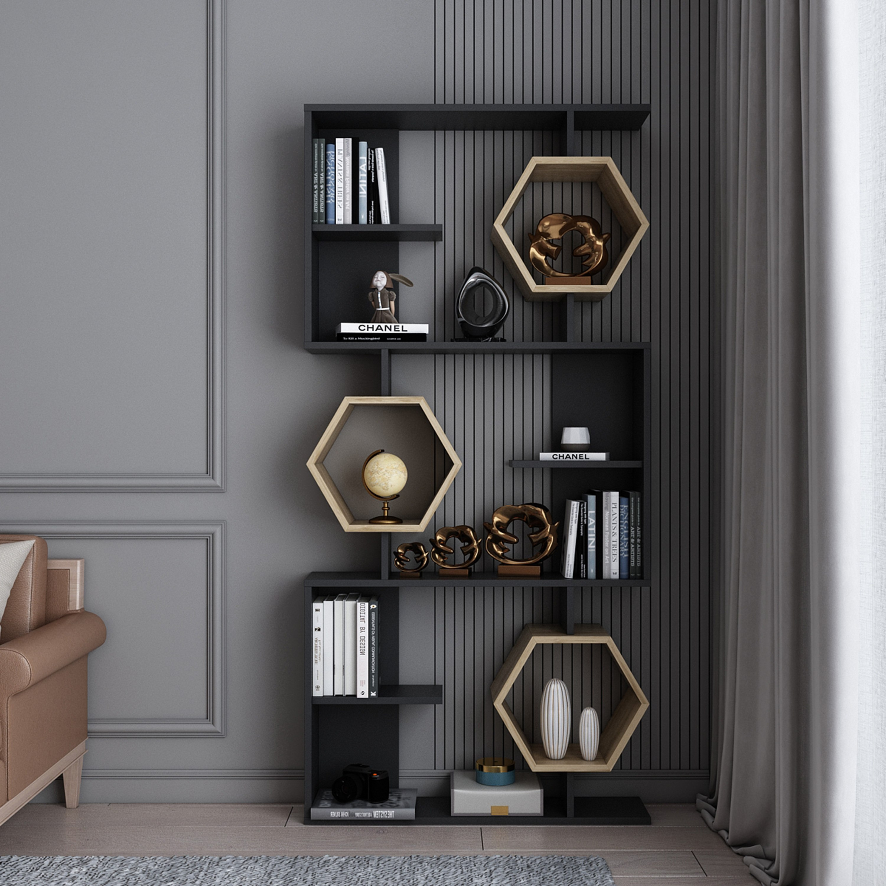 Modulix Asta Bookcase Display Unit-hbxfurniture-office-bookcases-image-1