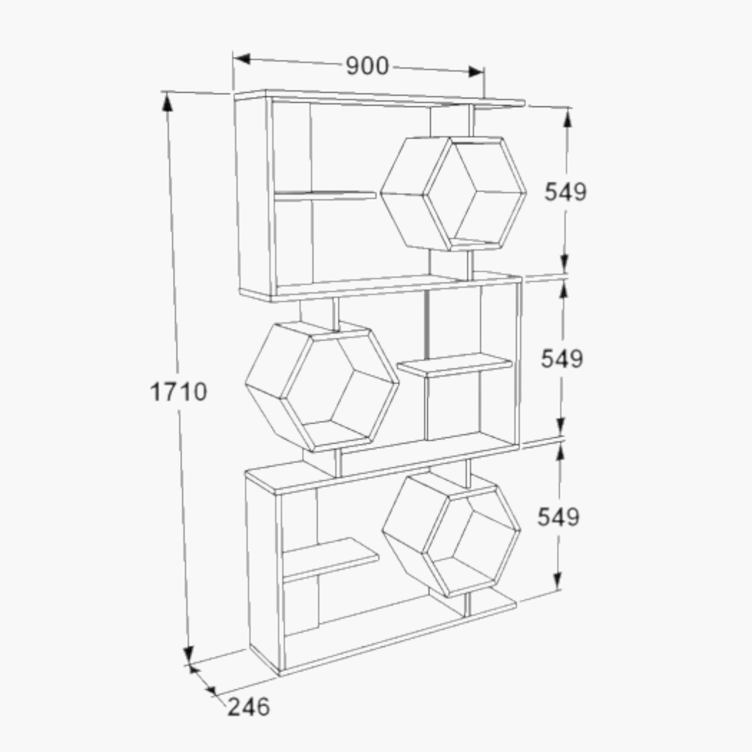 Modulix Asta Bookcase Display Unit-hbxfurniture-office-bookcases-image-6