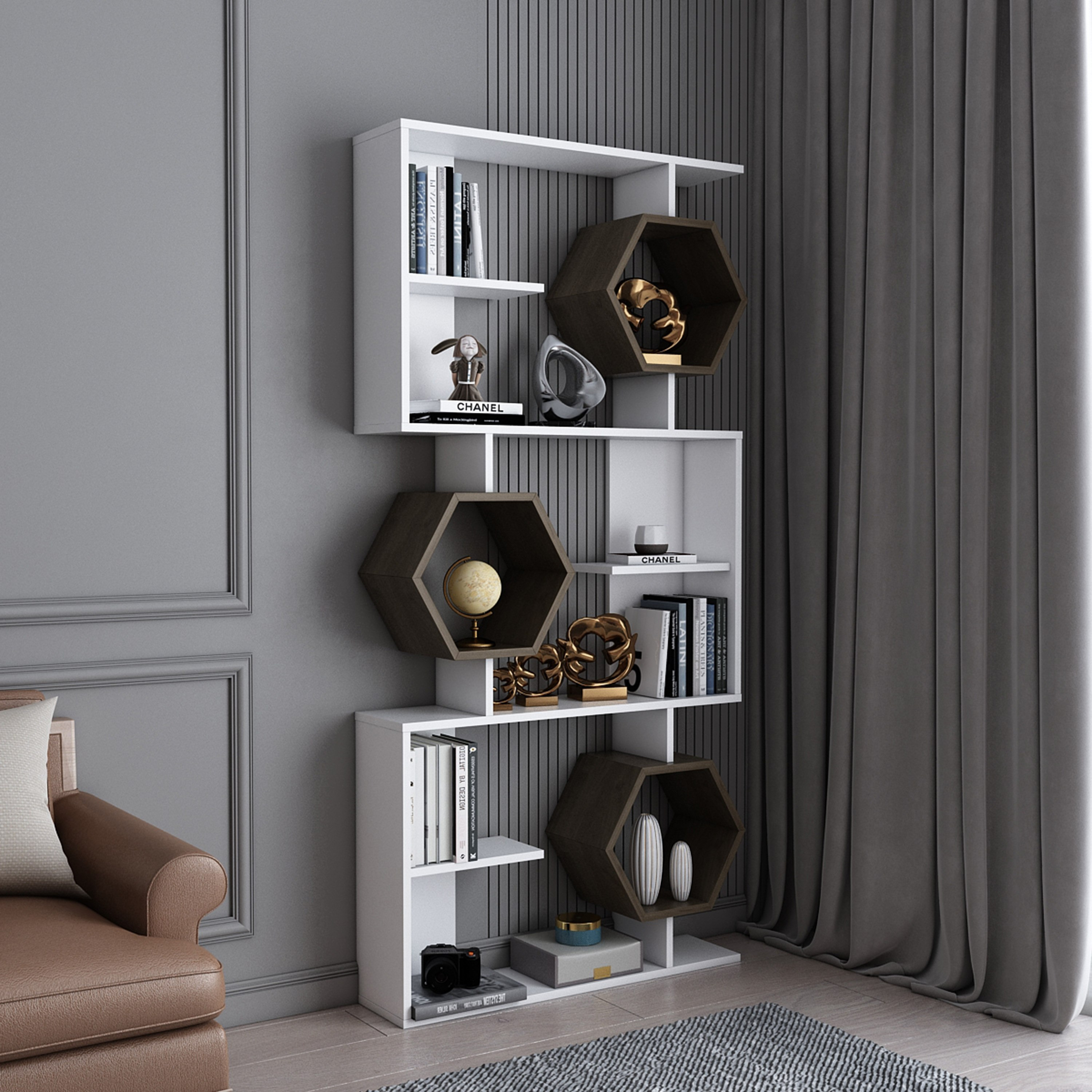وحدة عرض خزانة كتب من مودوليكس ألفا-hbxfurniture-office-bookcases-image-2