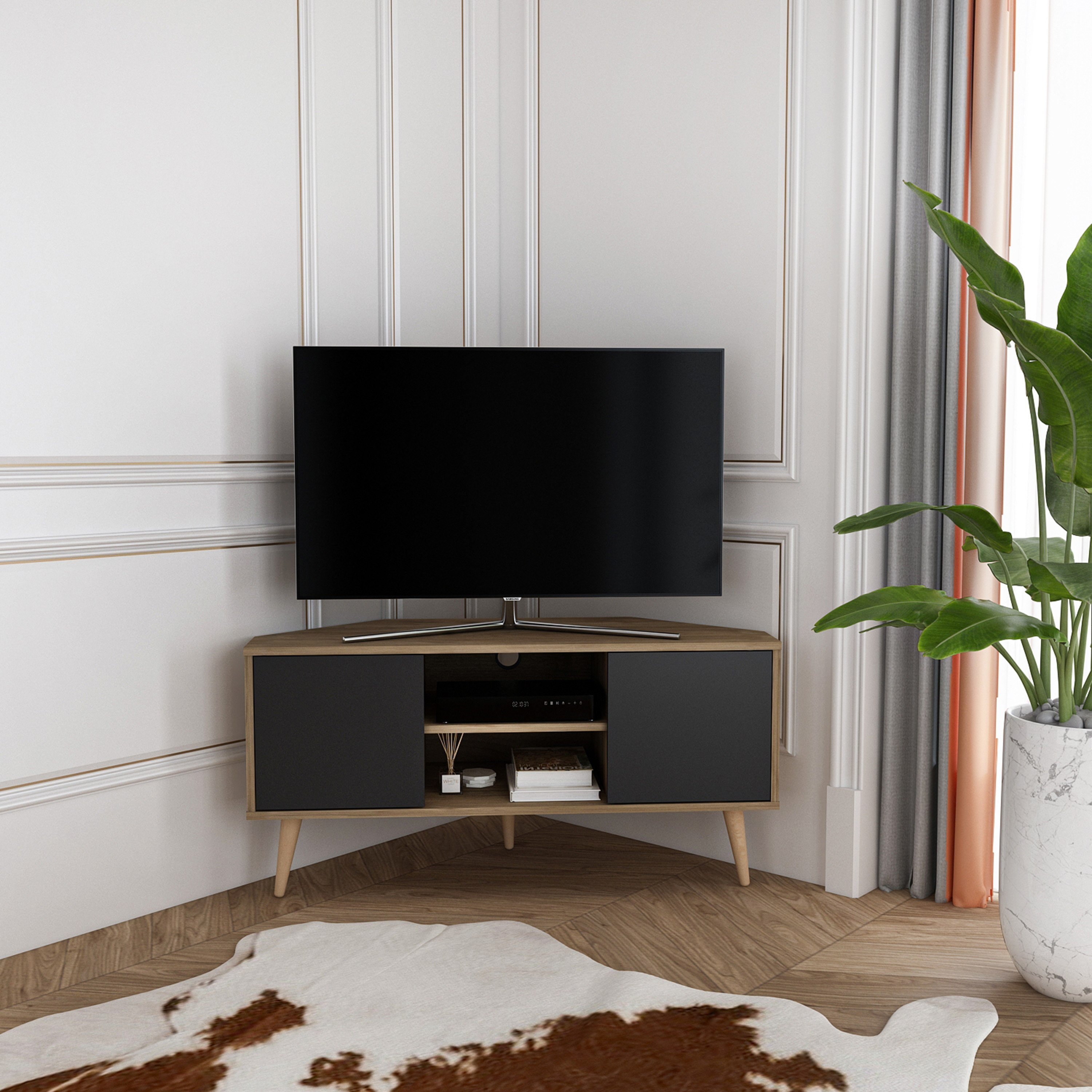 Modulix Ashby Corner TV Unit for TVs upto 32 inches-hbxlivingroom-mediaunitsandstorage-tvunits-image-1