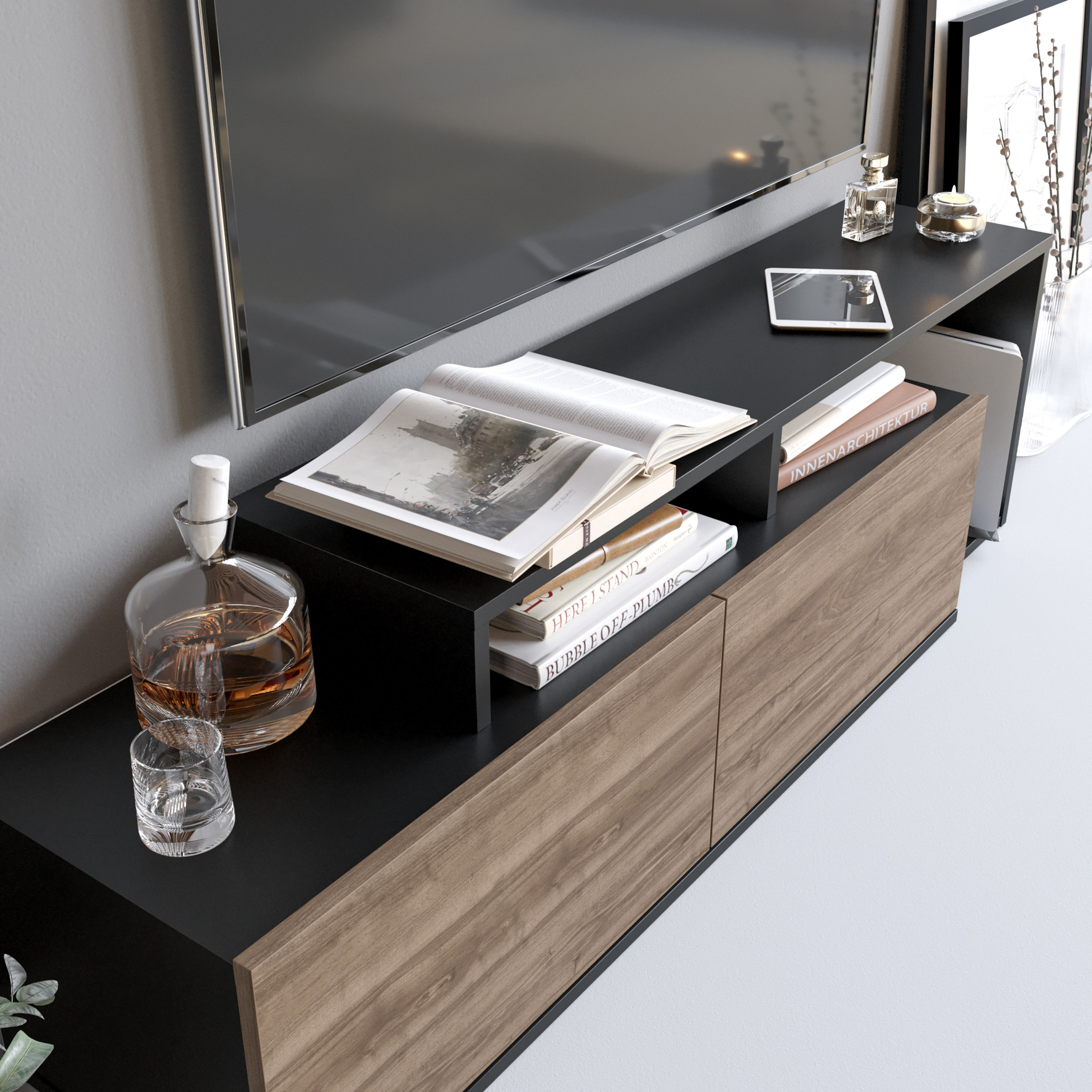 Modulix Mona 1.5 Meter TV Unit for TV's upto 65 inches-hbxlivingroom-mediaunitsandstorage-tvunits-image-3