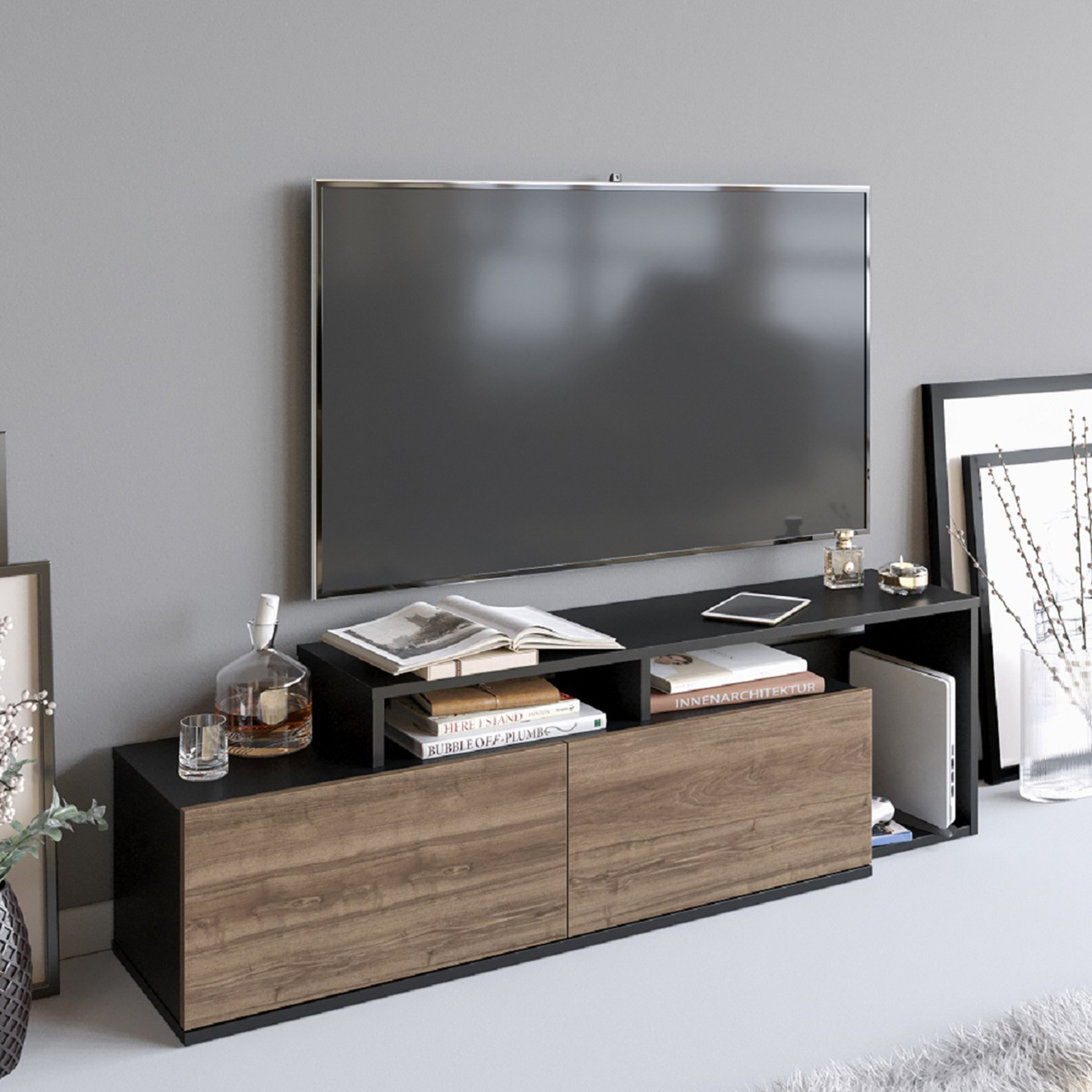 Modulix Mona 1.5 Meter TV Unit for TV's upto 65 inches-hbxlivingroom-mediaunitsandstorage-tvunits-image-4
