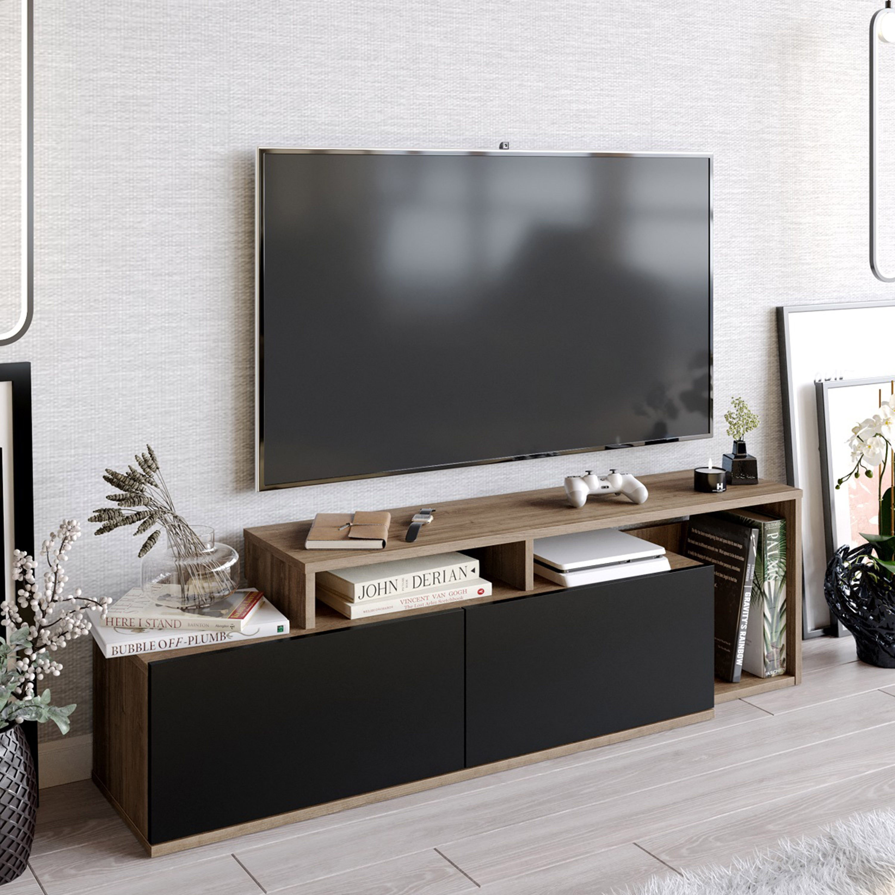 Modulix Mona 1.5 Meter TV Unit for TV's upto 65 inches-hbxlivingroom-mediaunitsandstorage-tvunits-image-4