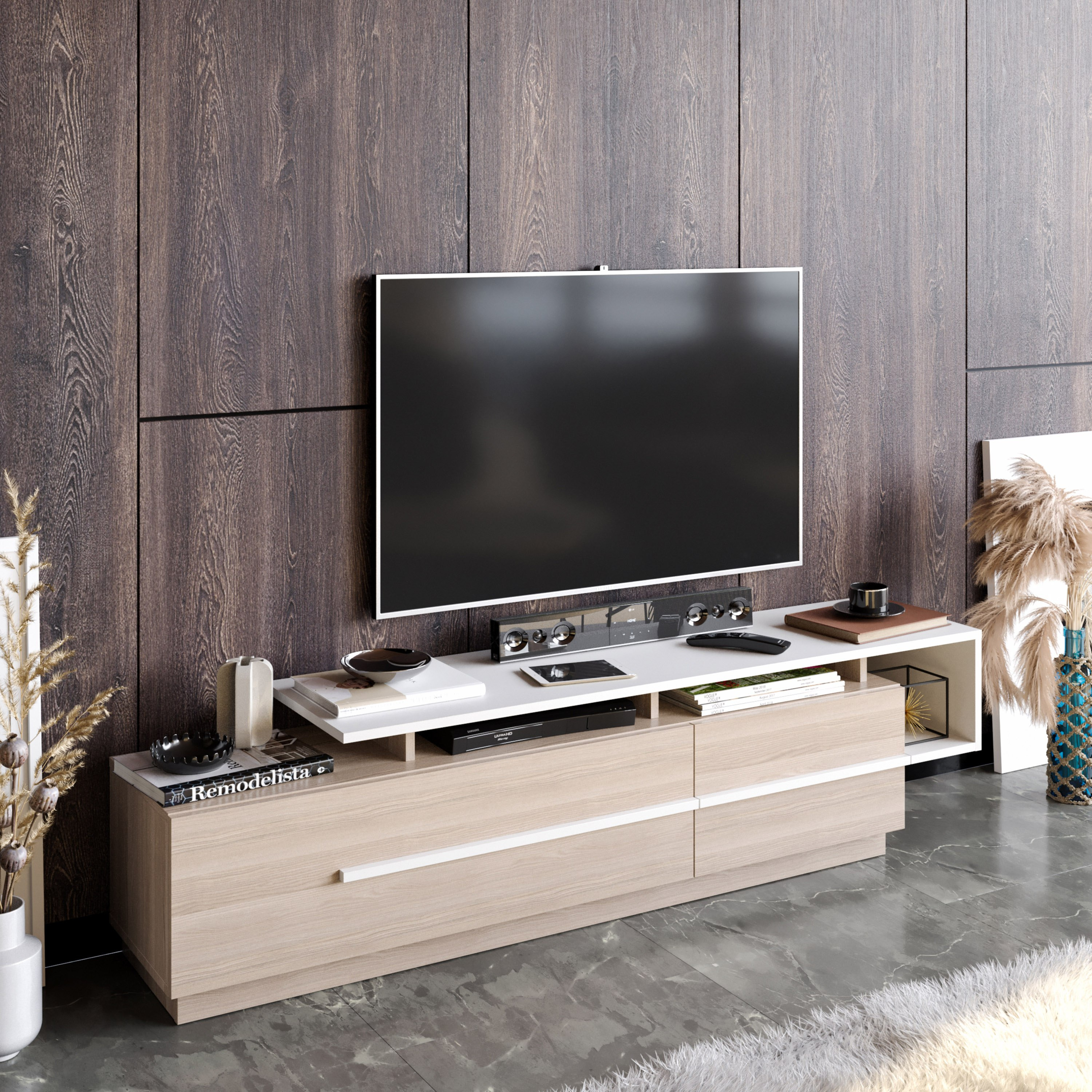 Modulix Ohio TV Unit for TVs upto 75 inches-hbxlivingroom-mediaunitsandstorage-tvunits-image-2