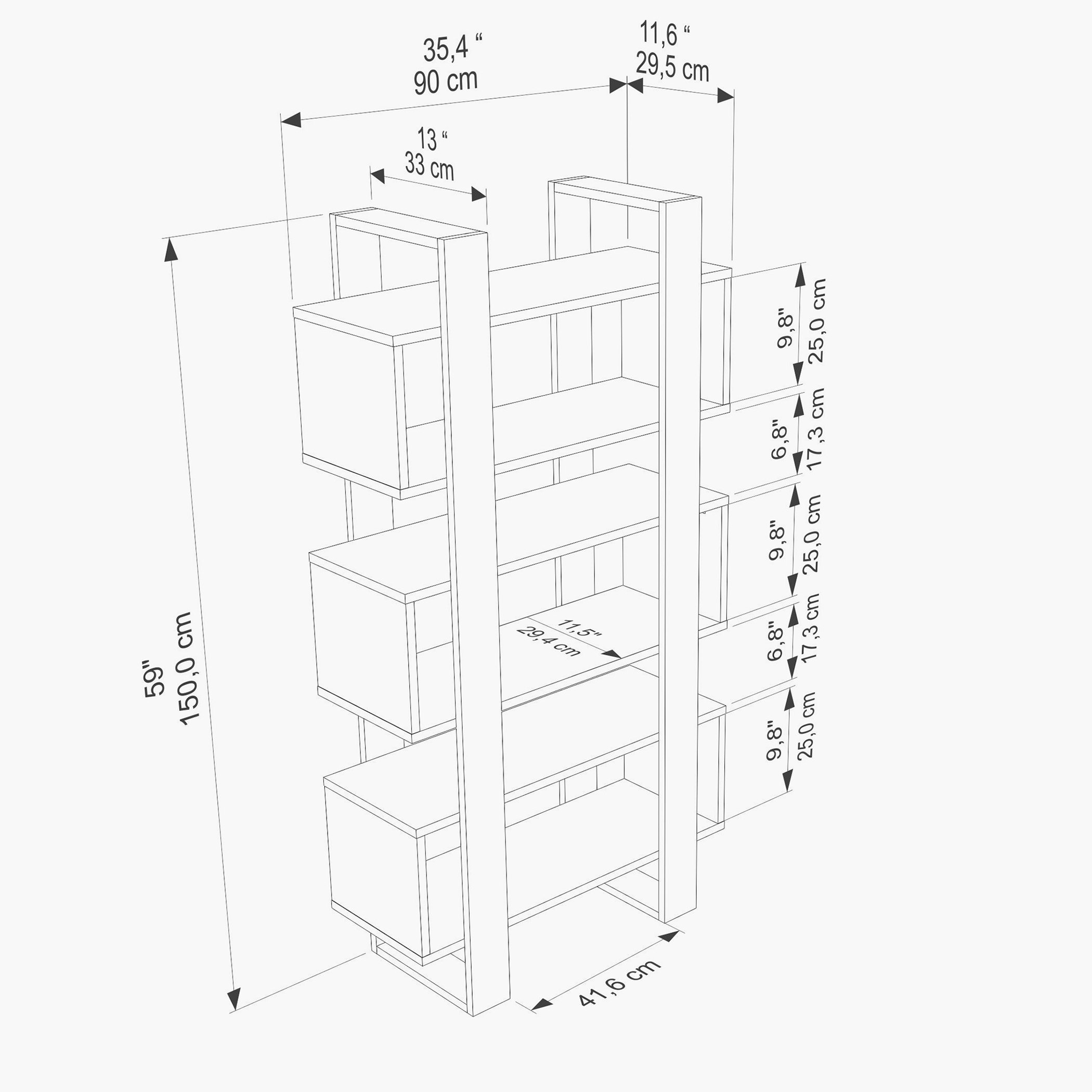 وحدة عرض خزانة كتب من مودوليكس أوبس-hbxfurniture-office-bookcases-image-6