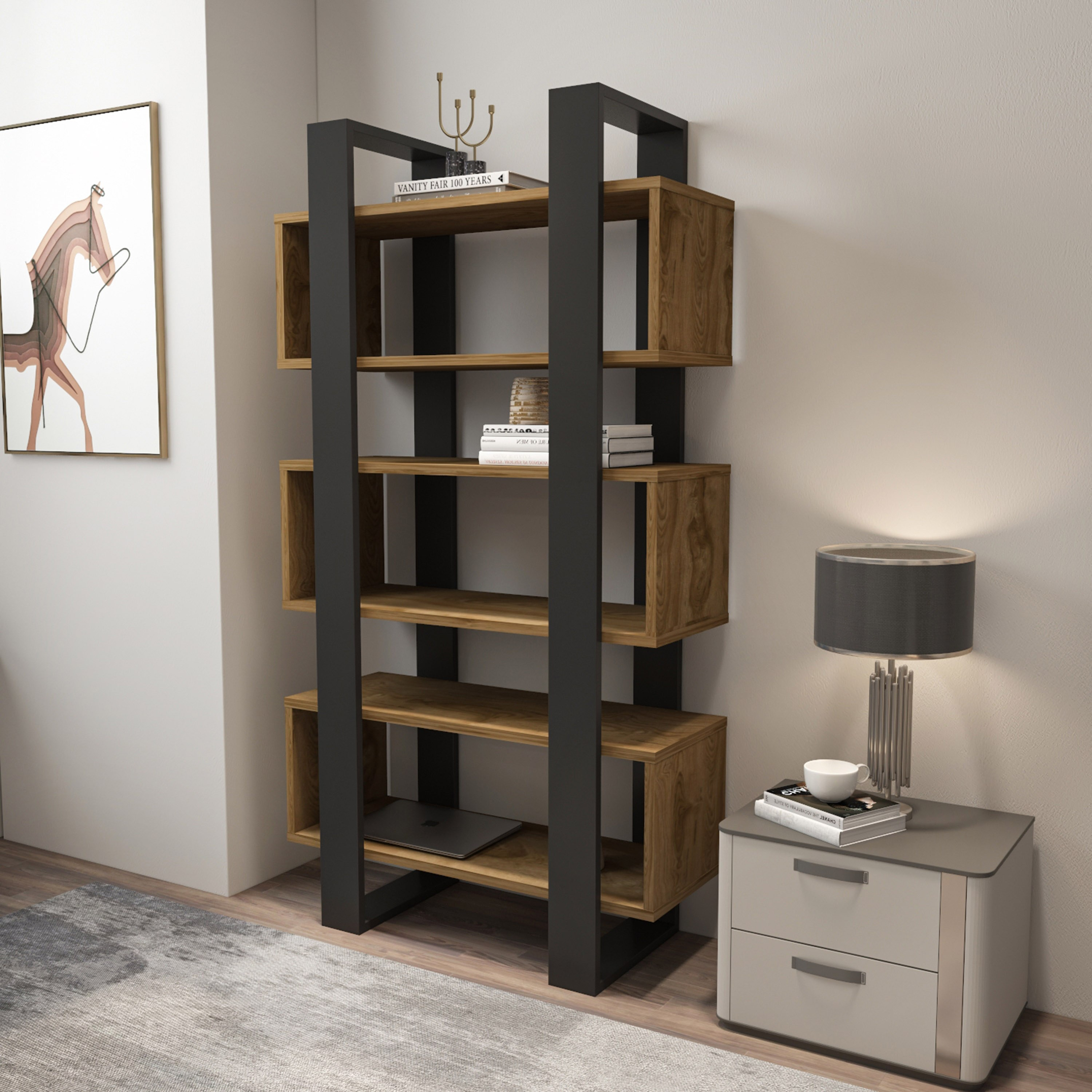 وحدة عرض خزانة كتب من مودوليكس أوبس-hbxfurniture-office-bookcases-image-3