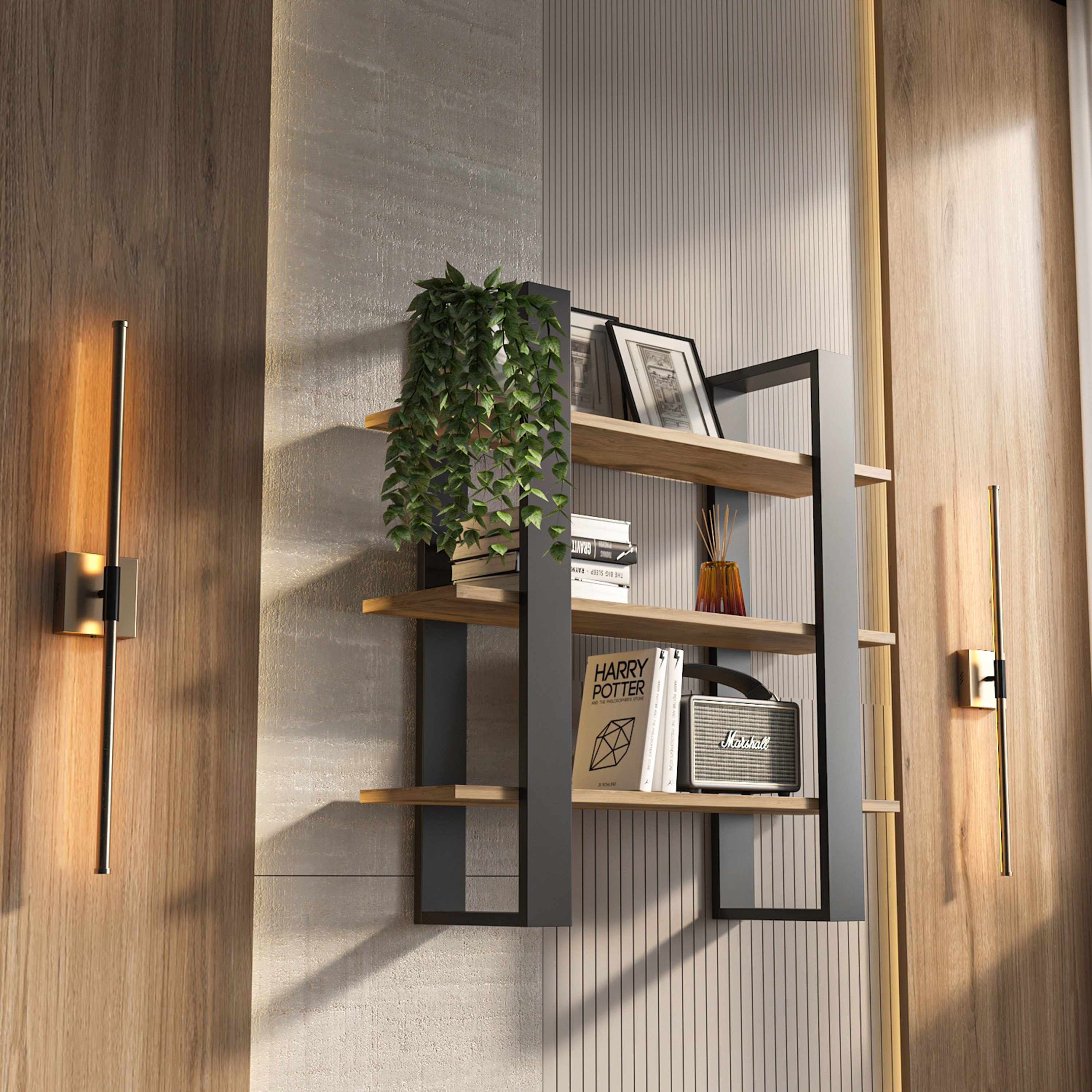 رف حائط 3 مستويات من مودوليكس أوبس-hbxfurniture-mediaunitsandstorage-wallshelves-image-3
