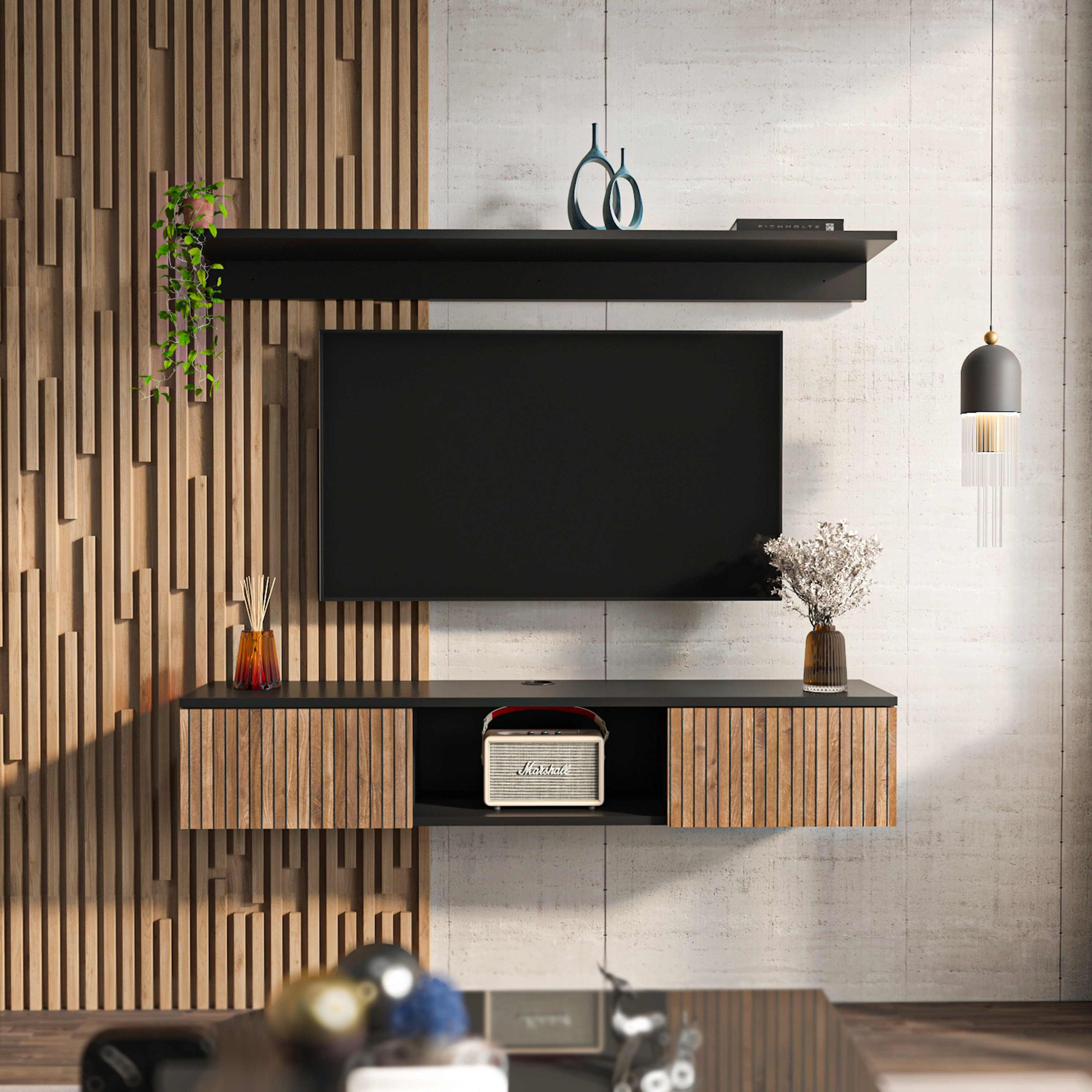 وحدة تلفزيون حتى 60 بوصة مع رف حائط من مودوليكس فادي-hbxlivingroom-mediaunitsandstorage-tvunits-image-2