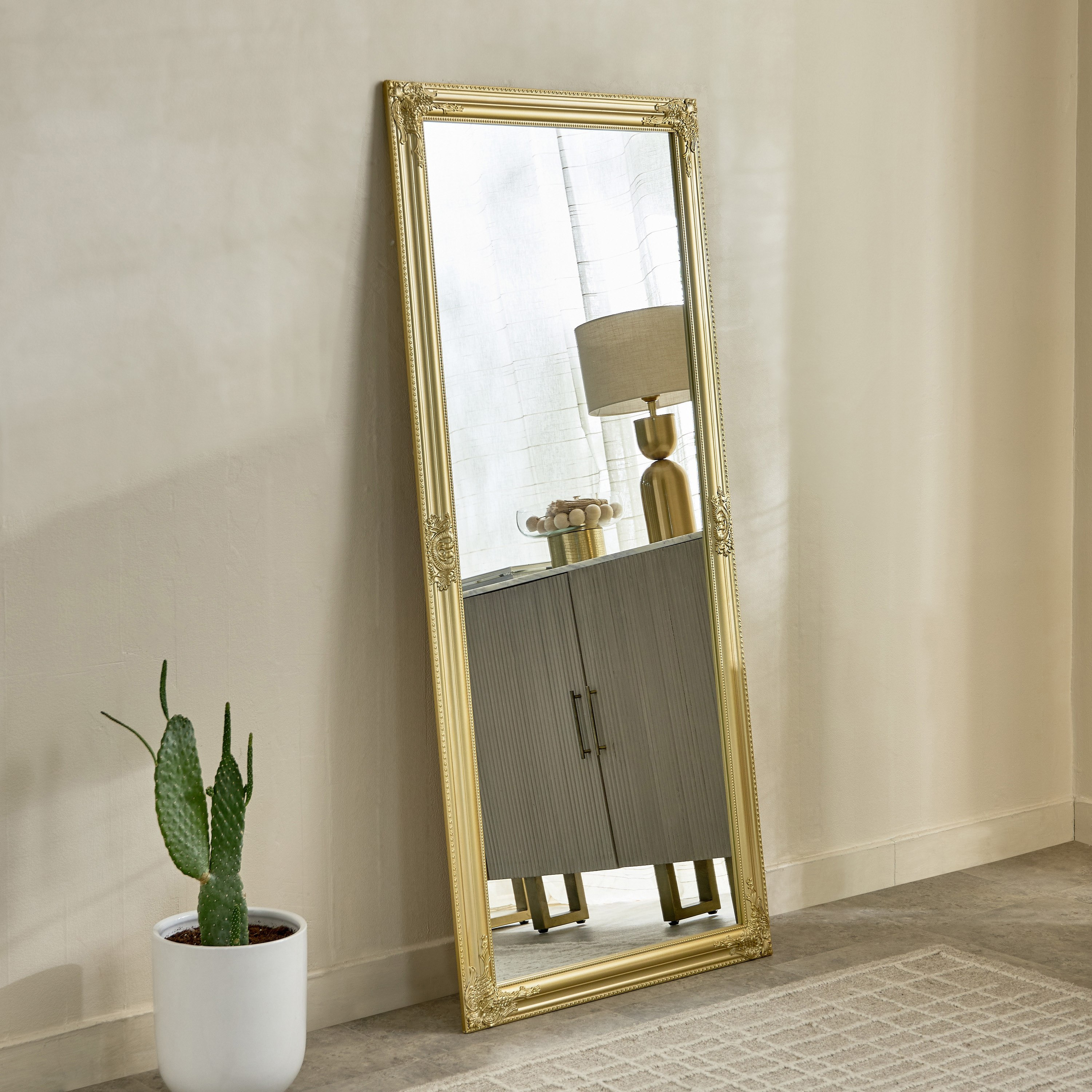 مرآة أرضية بإطار خشب داميانو من ريدا - 72x162 سم-hbxhomeware-hbxdecorandfurnishings-image-1