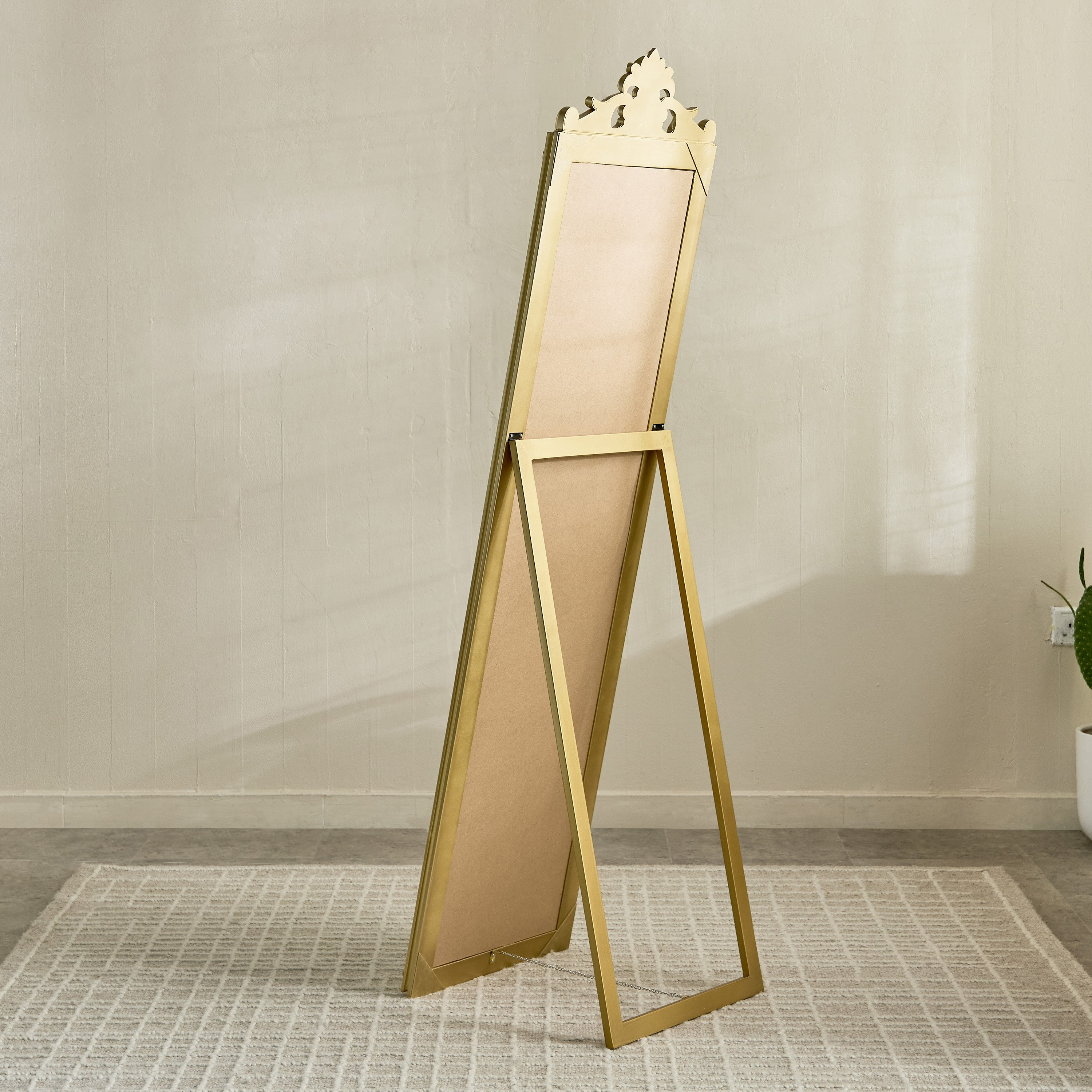 Reda Damiano Wooden Frame Floor Mirror with Resin Head and Stand - 45x170 cm-PROMO_HB_AE_B1G1_250925-image-2