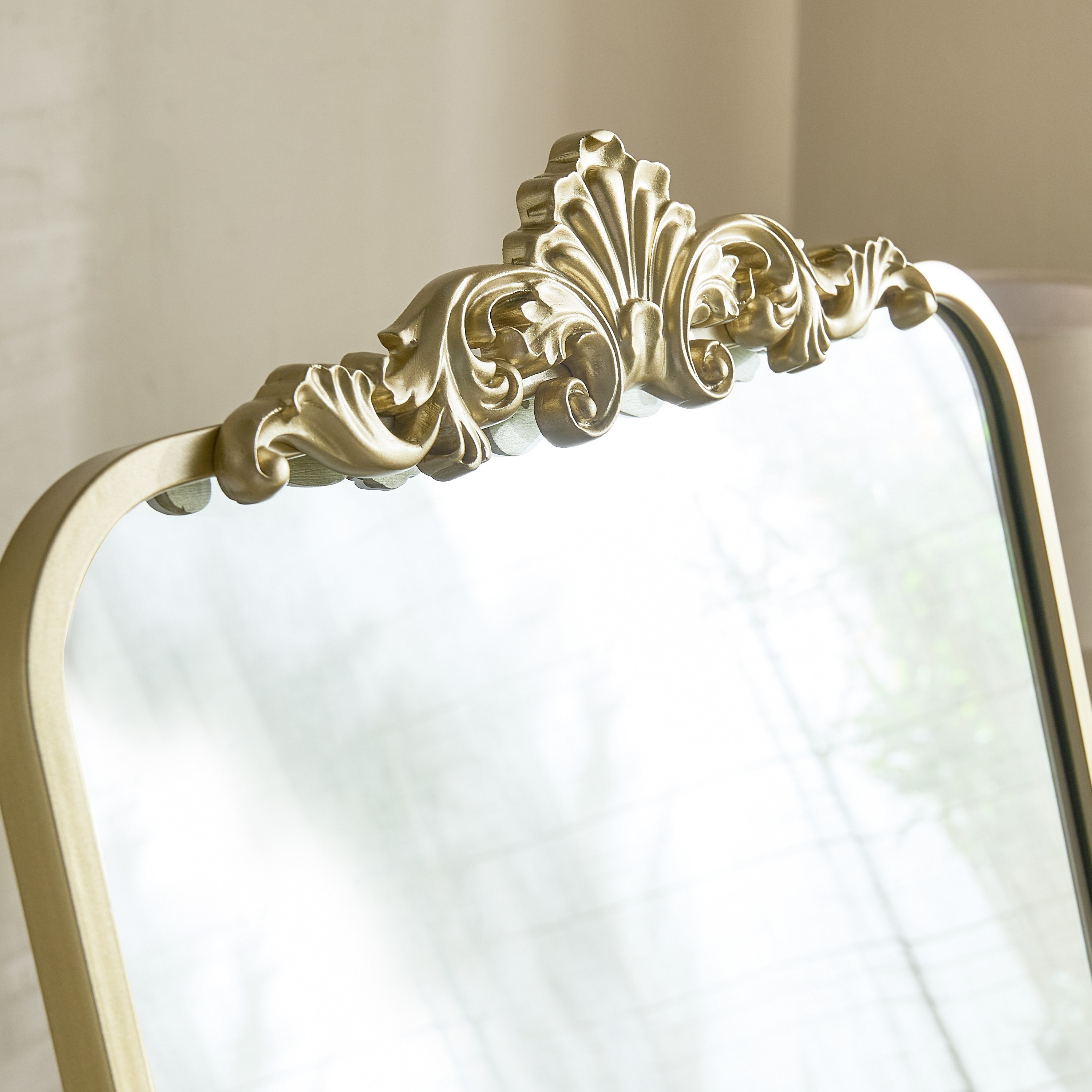 مرآة أرضية بإطار معدني ورأس راتنج وحامل من ردا داميانو - 49x166 سم-hbxhomeware-hbxdecorandfurnishings-image-3