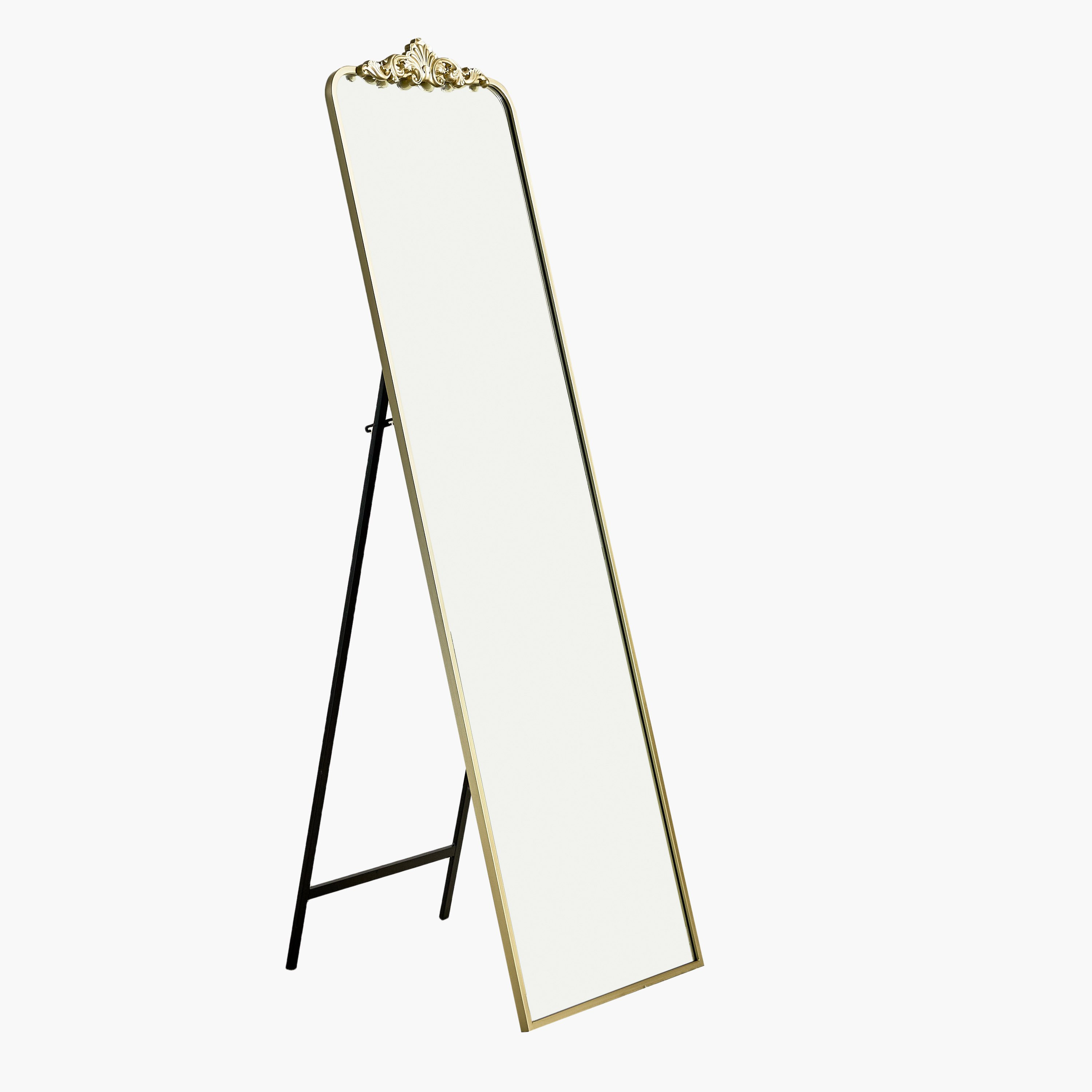 مرآة أرضية بإطار معدني ورأس راتنج وحامل من ردا داميانو - 49x166 سم-hbxhomeware-hbxdecorandfurnishings-image-6
