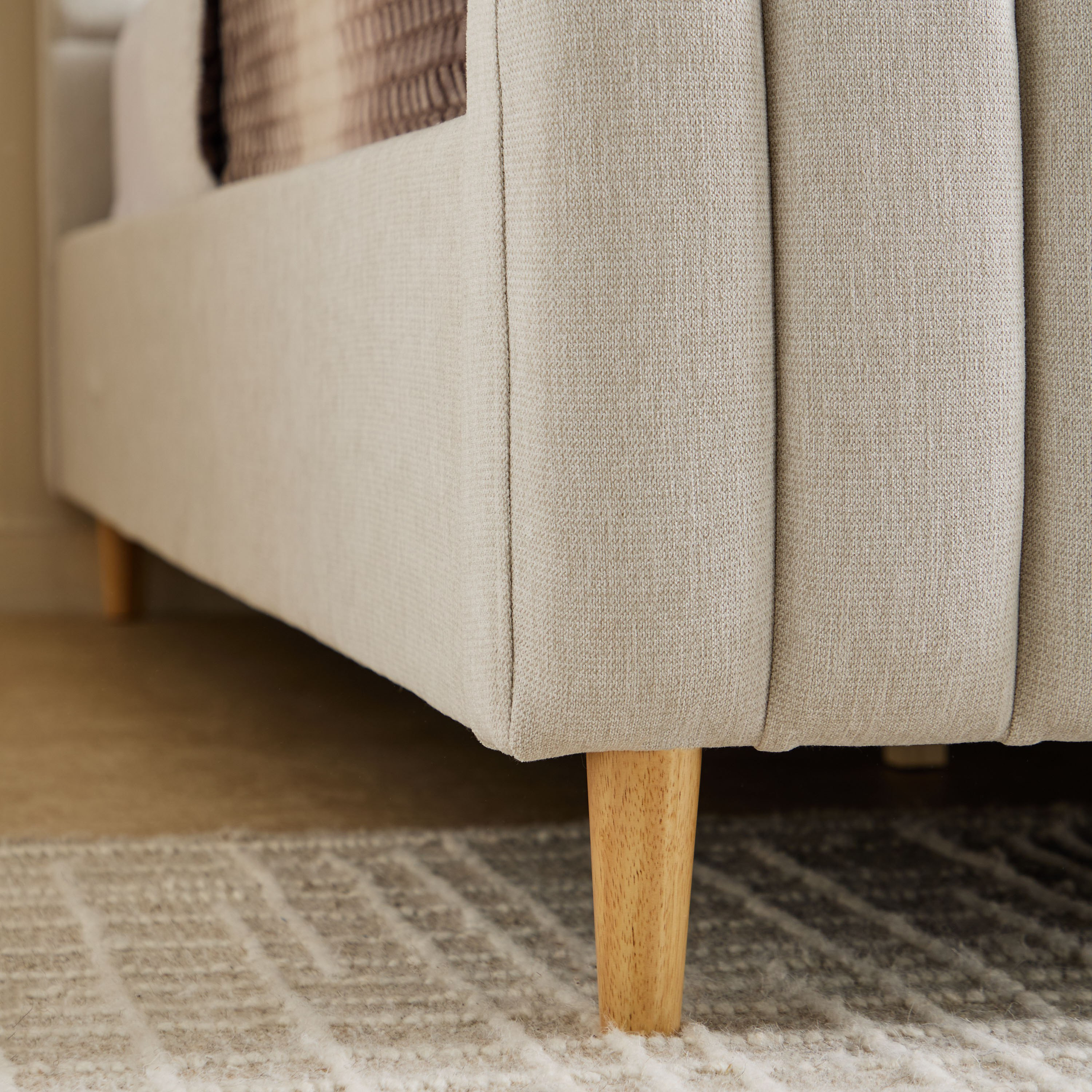 Artisan Linea Upholstered Hydraulic Storage Single Bed - 90x200 cm-hbxkidsandyouth-bedsandbedsets-beds-single-image-4