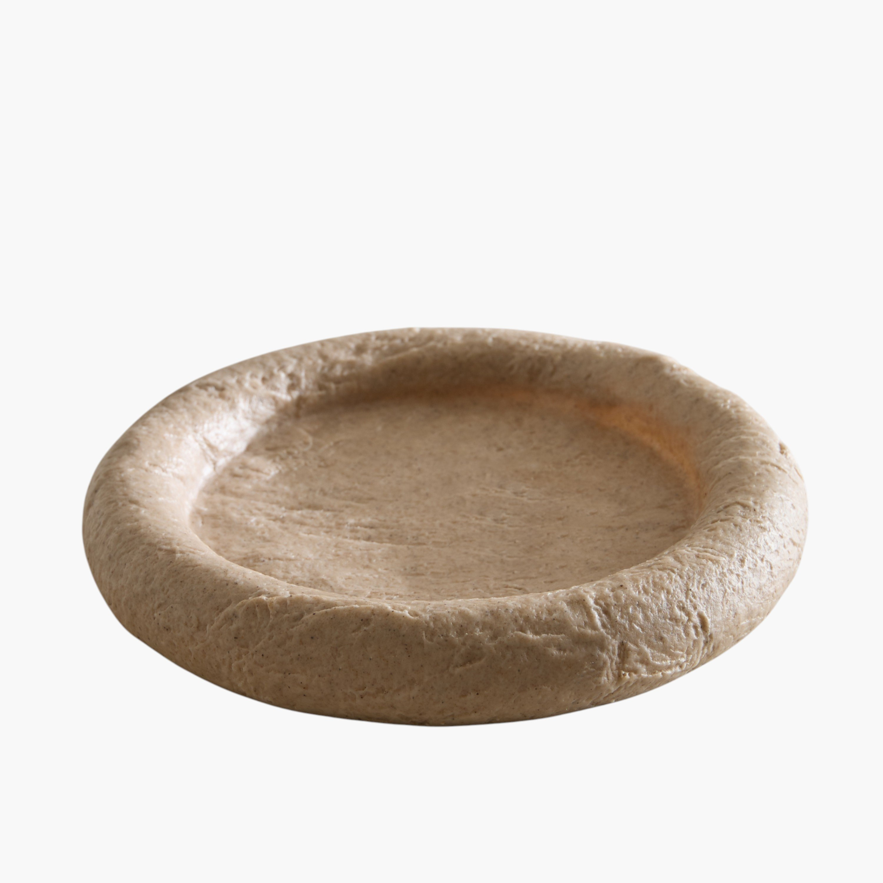 Canto Luxe Travetine Finish Polyresin Round Tray - 20x20x3 cm-PROMO_HB_AE_B1G1_250925-image-5