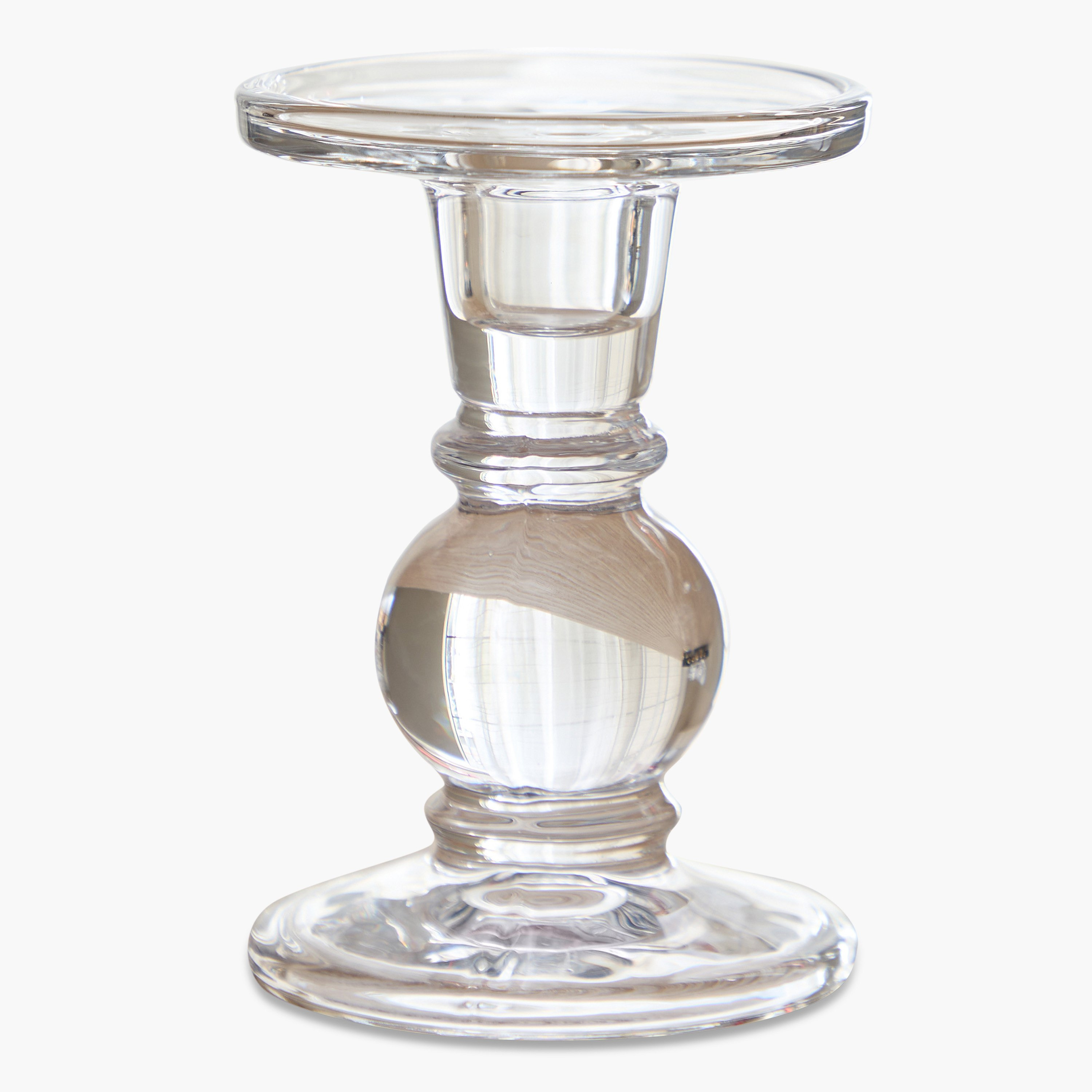 حامل شموع صغير من زجاج ثقيل بلوري شفاف من تمارا - 9x13 سم-hbxlivingroom-decorandaccessories-candleholders-image-5