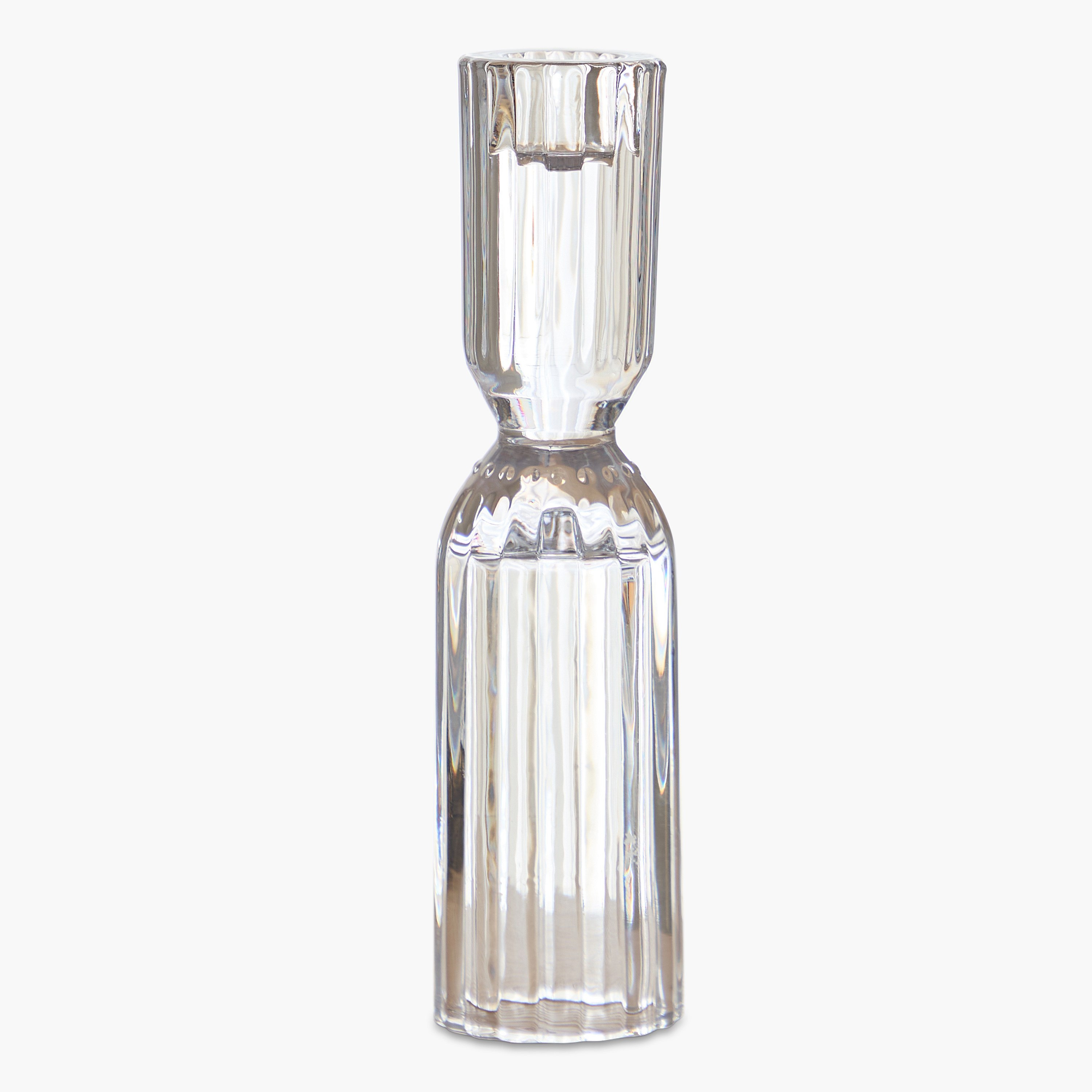 Tamara Heavy Glass Crystalline Candleholder - 5x22 cm-hbxlivingroom-decorandaccessories-candleholders-image-5