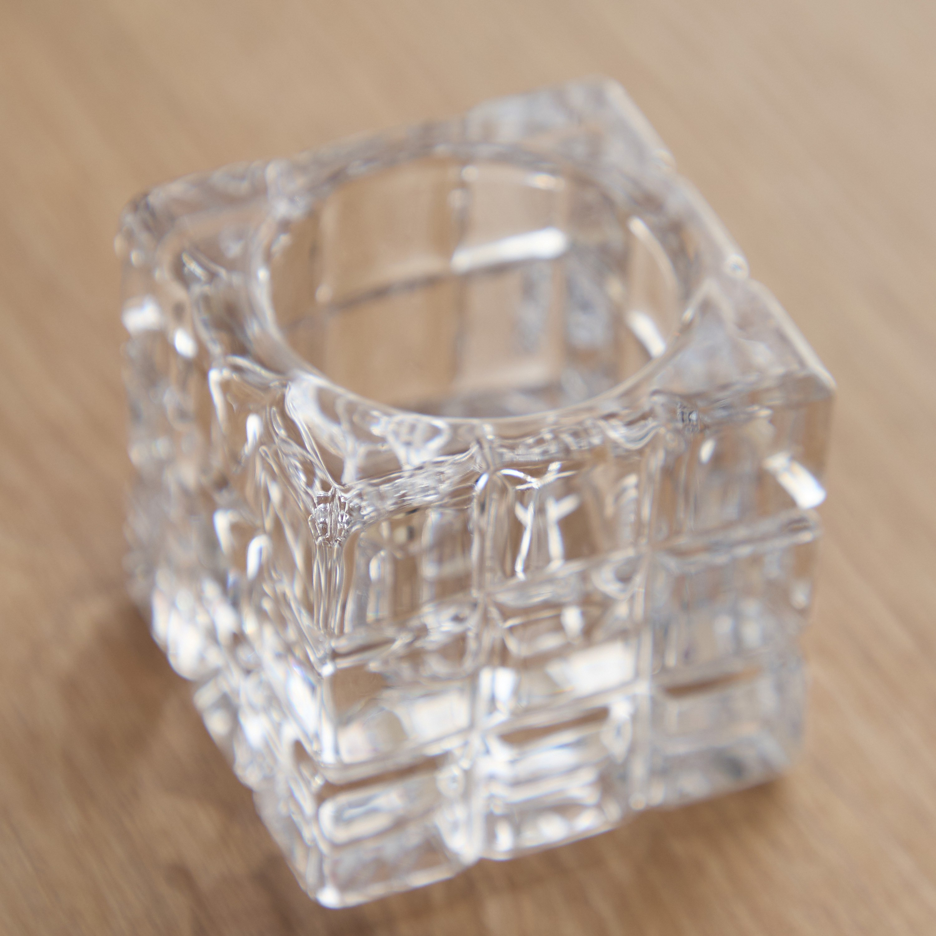 Tamara Heavy Glass Crystalline Candleholder - 5.5x6 cm-hbxlivingroom-decorandaccessories-candleholders-image-3