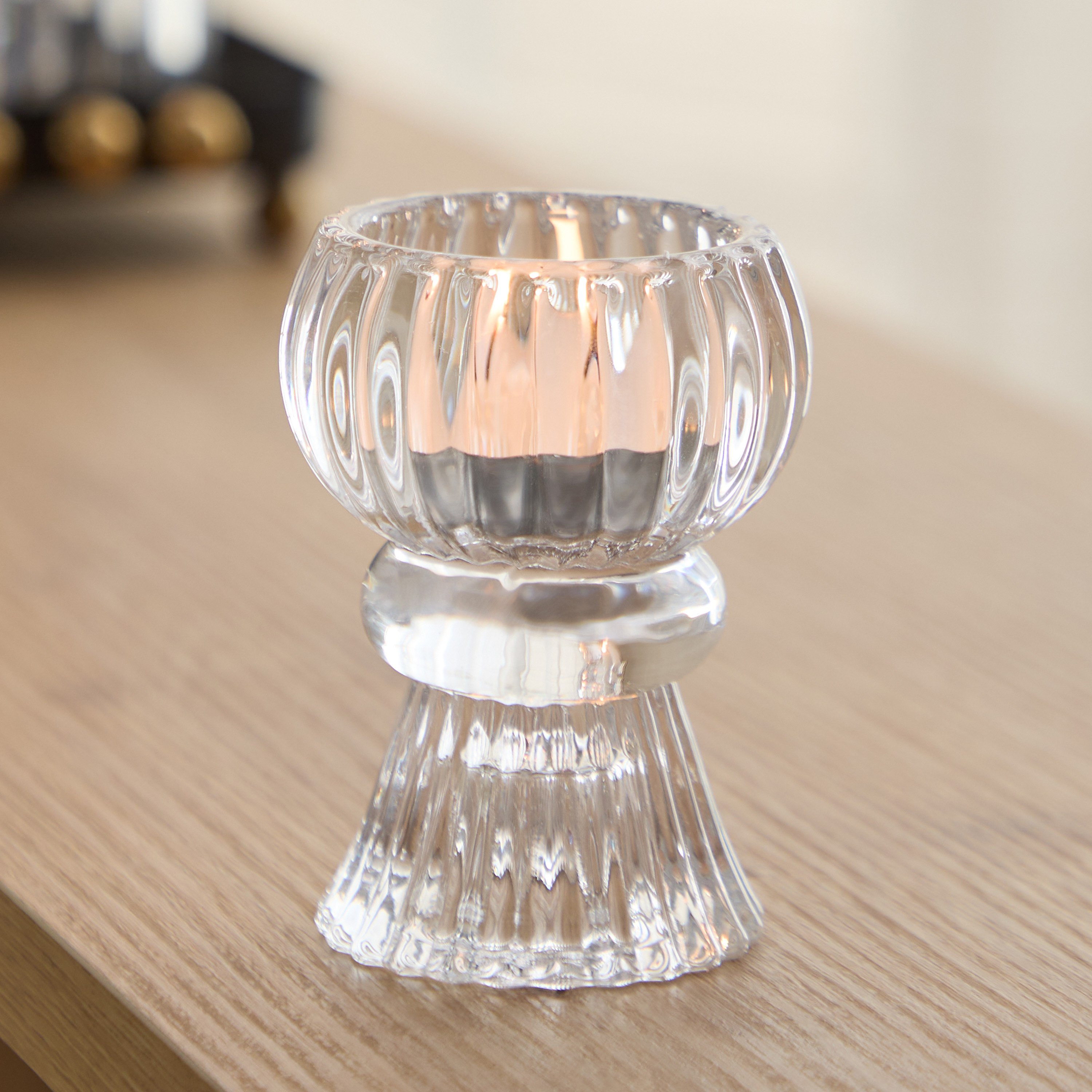 حامل شموع كريستالي فاخر-hbxlivingroom-decorandaccessories-candleholders-image-1