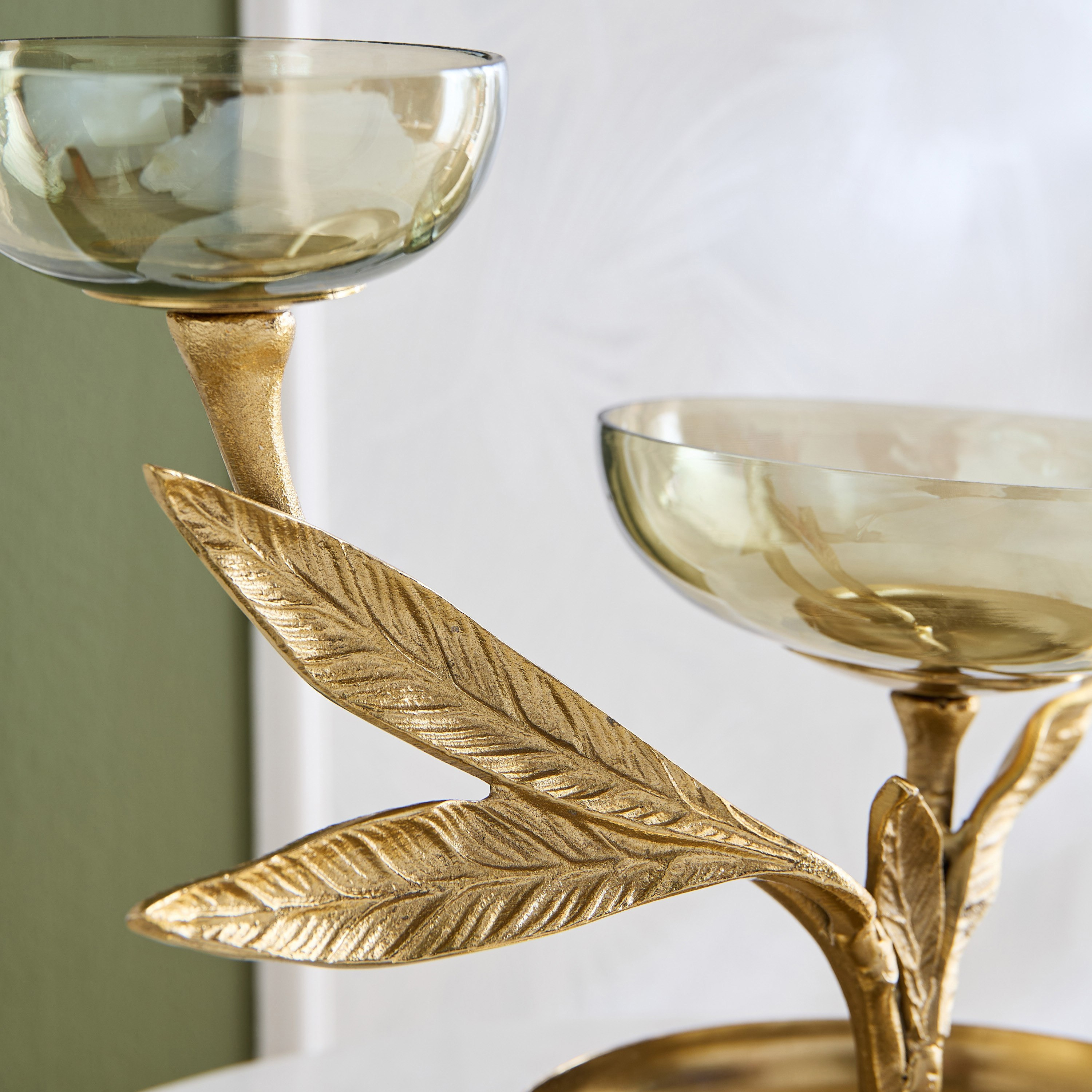وعاء توابل ديكورعلى شكل ورقة ألمنيوم من إيتيرنيتي بلوم - 33x20x27 سم-hbxdecorandfurnishings-homeaccessories-bowls-image-2