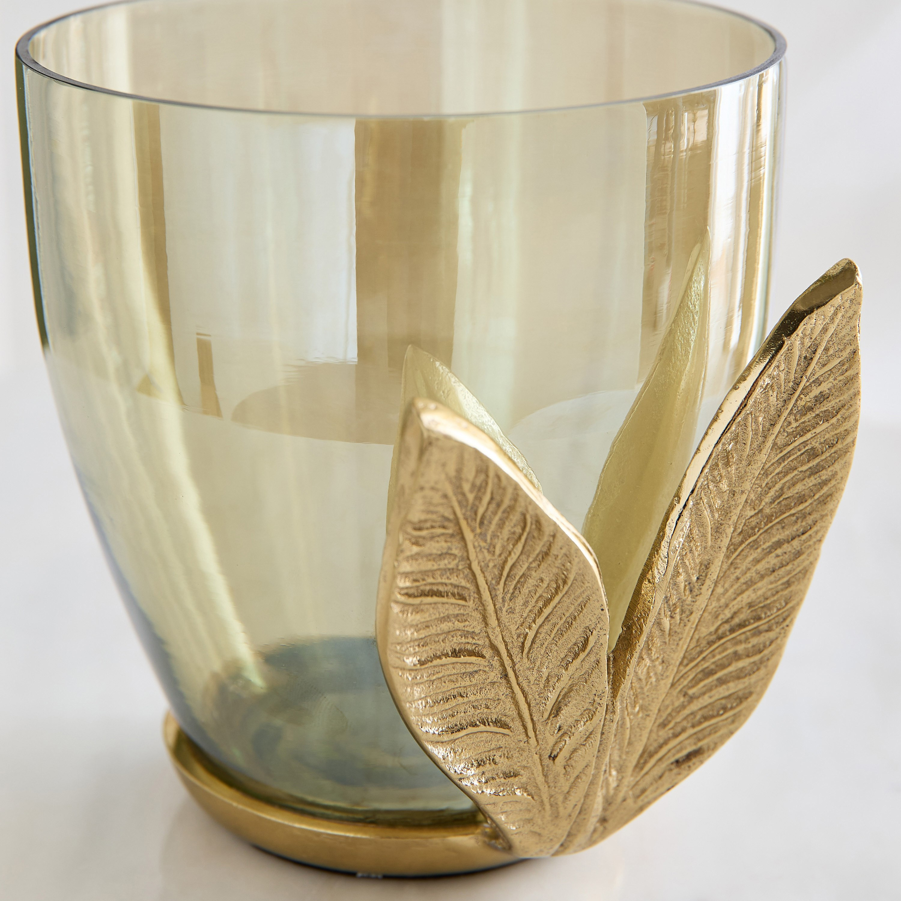 حامل شموع فوتيف ألمنيوم وزجاج من إيتيرنيتي بلوم - 14.5x14x15 سم-hbxlivingroom-decorandaccessories-candleholders-image-3