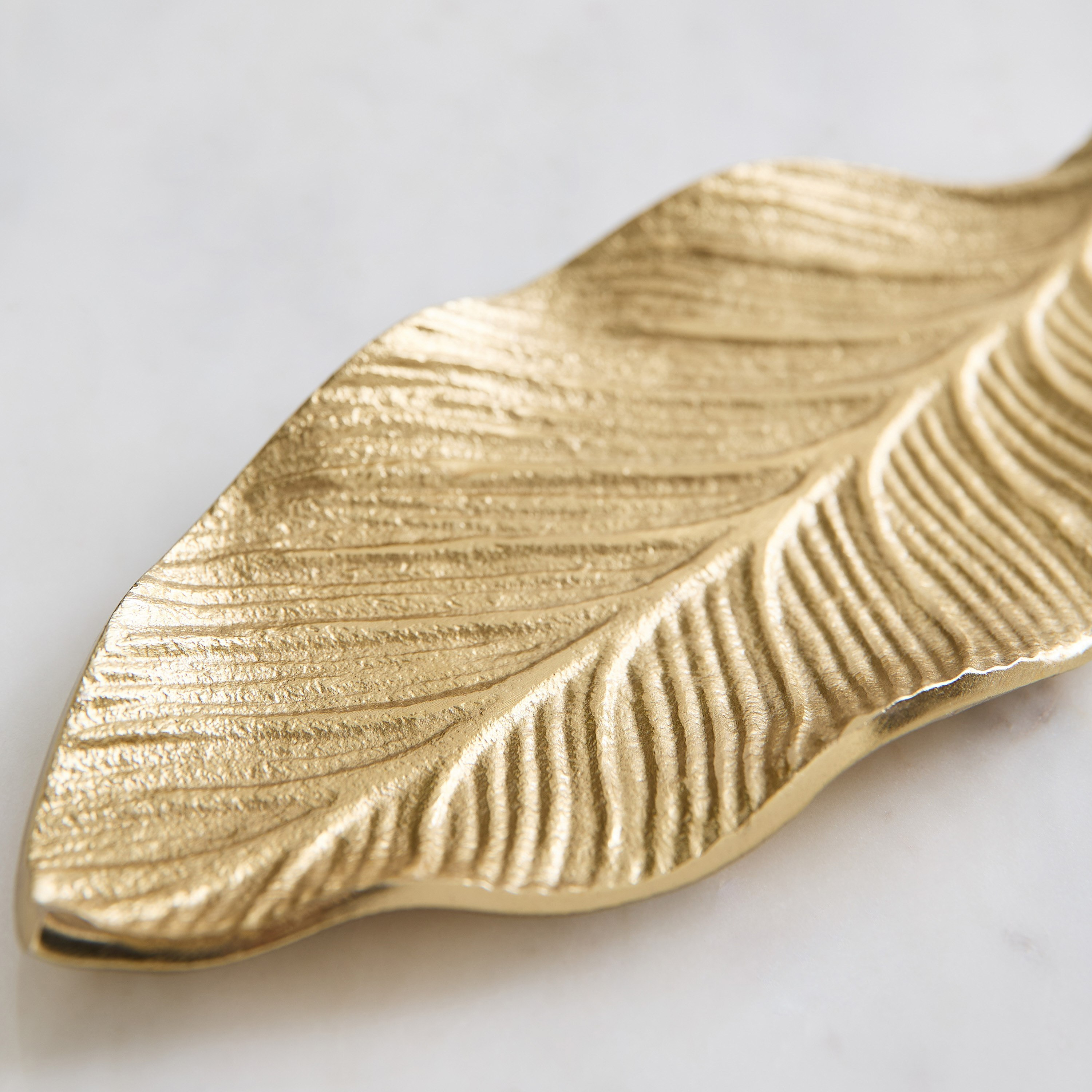 Eternity Bloom Aluminium Leaf Decorative Tray - 30x18x4 cm-PROMO_HB_AE_B1G1_250925-image-3