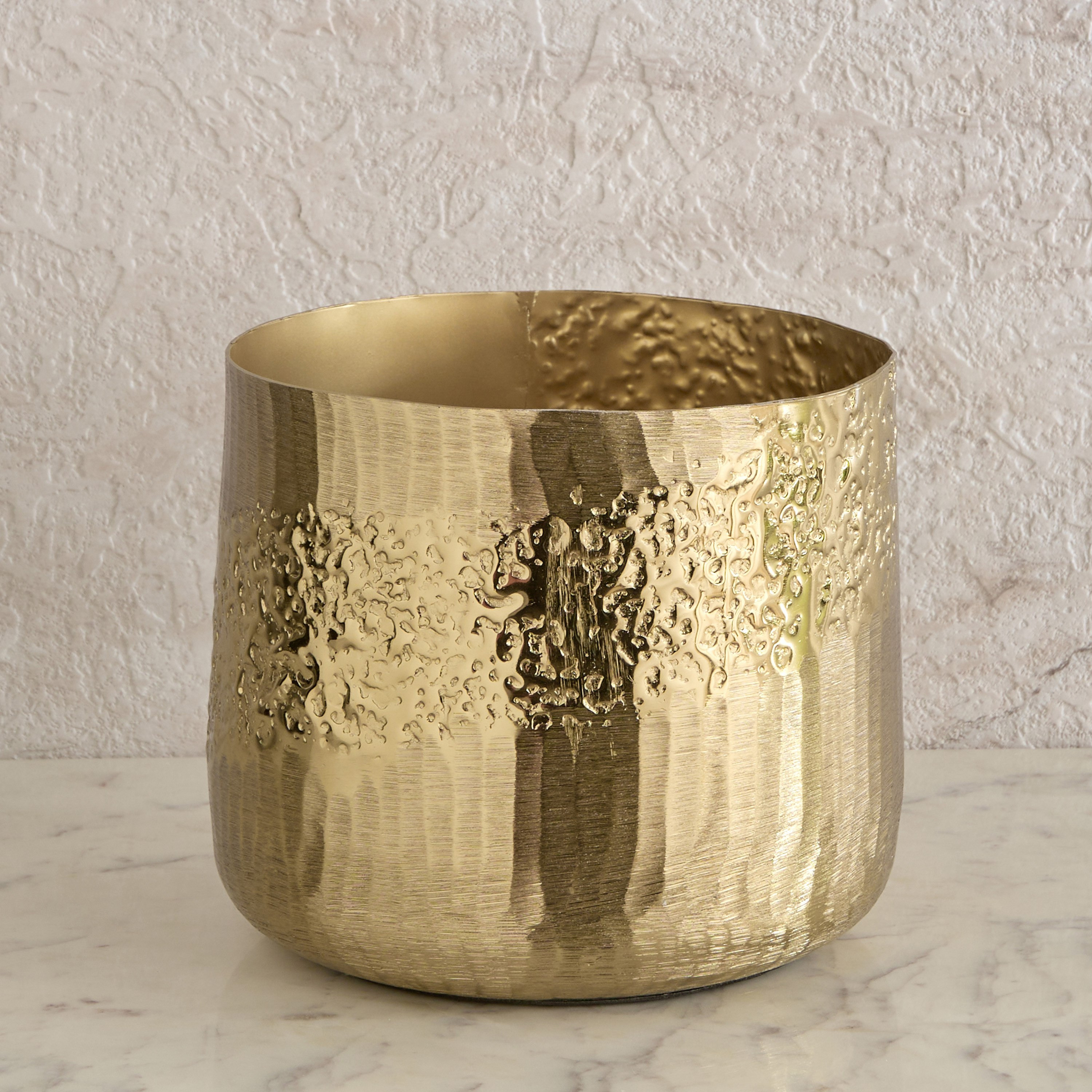 Melrose Litt Aluminium Textured Planter - 21x21x18 cm-PROMO_HB_AE_B1G1_250925-image-2