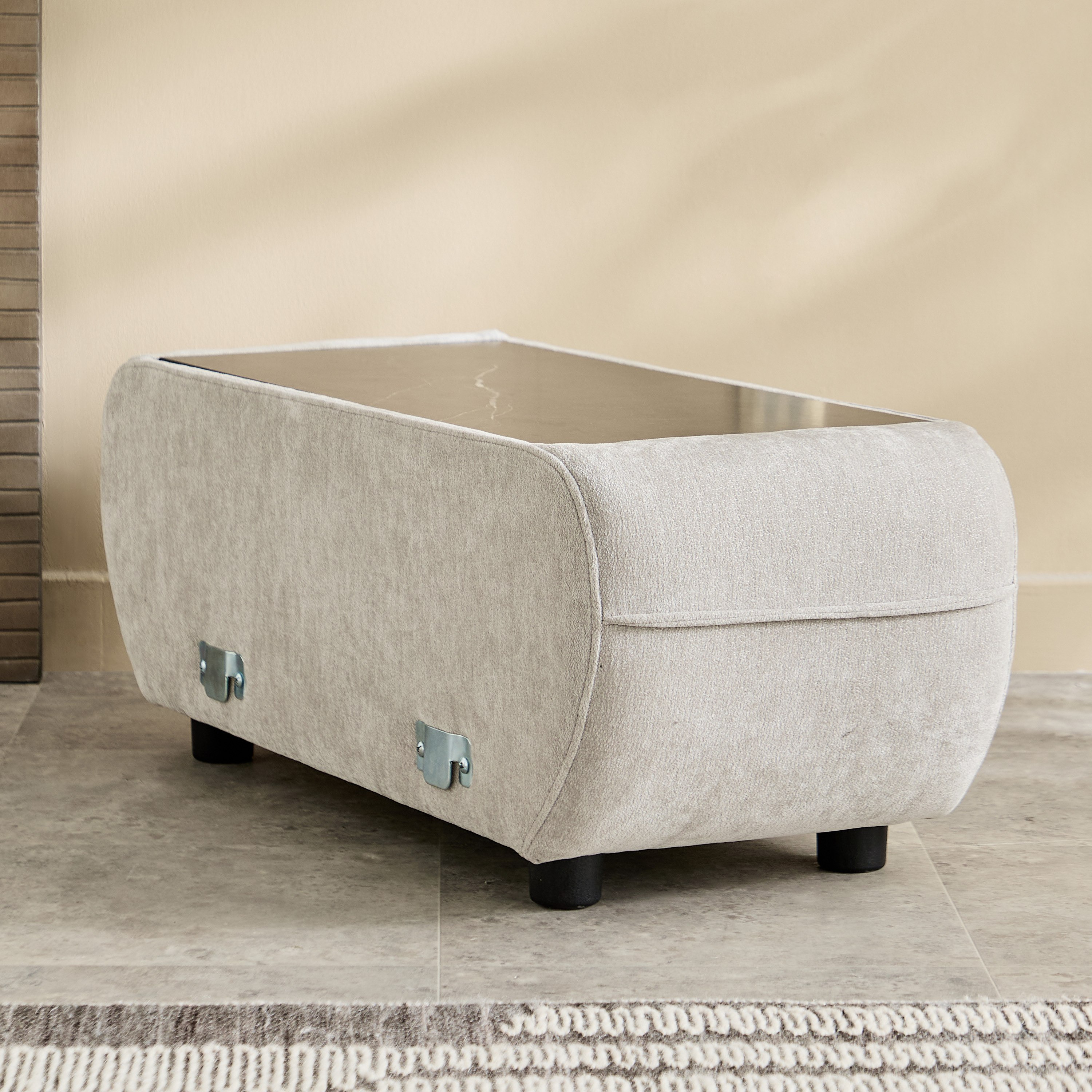 Grafton 7-Seater Fabric Left Corner Sofa with 8 Cushions and Wooden Tray Console-hbxlivingroom-sofasandarmchairs-cornersofas-image-9