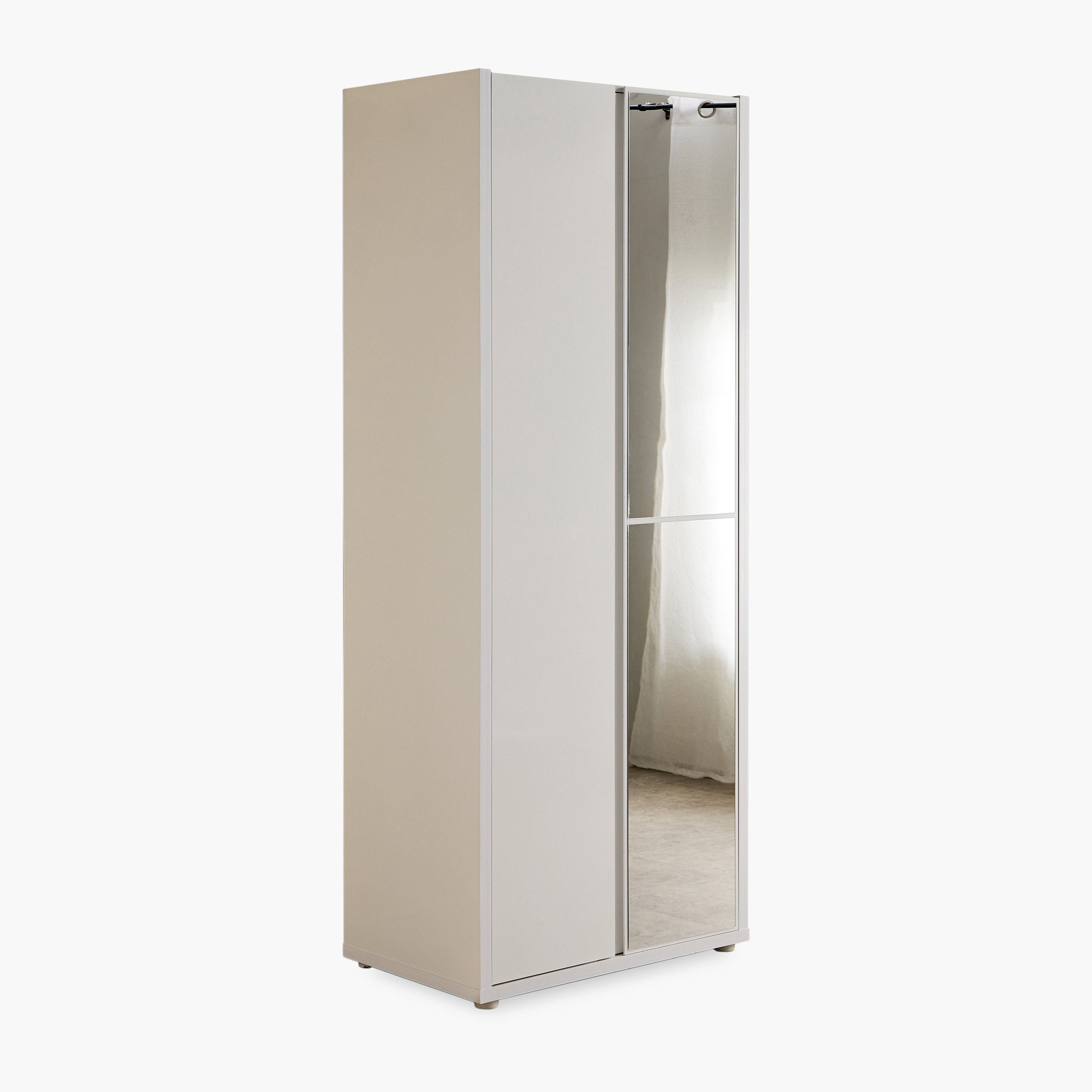 Artisan 2-Door Glossy Wardrobe with Drawer & Mirror-hbxfurniture-wardrobes-image-10