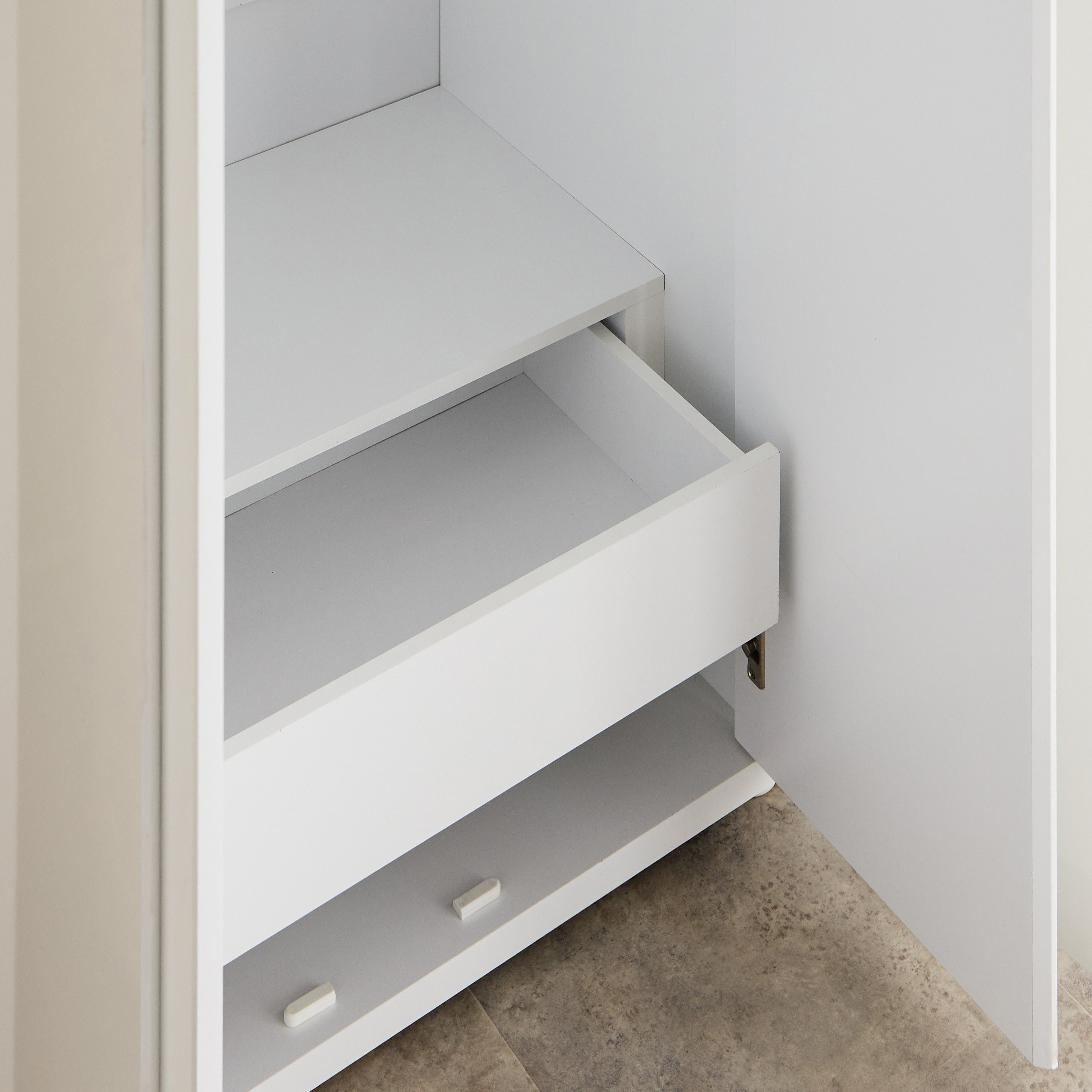 Artisan 2-Door Glossy Wardrobe with Drawer & Mirror-hbxfurniture-wardrobes-image-5
