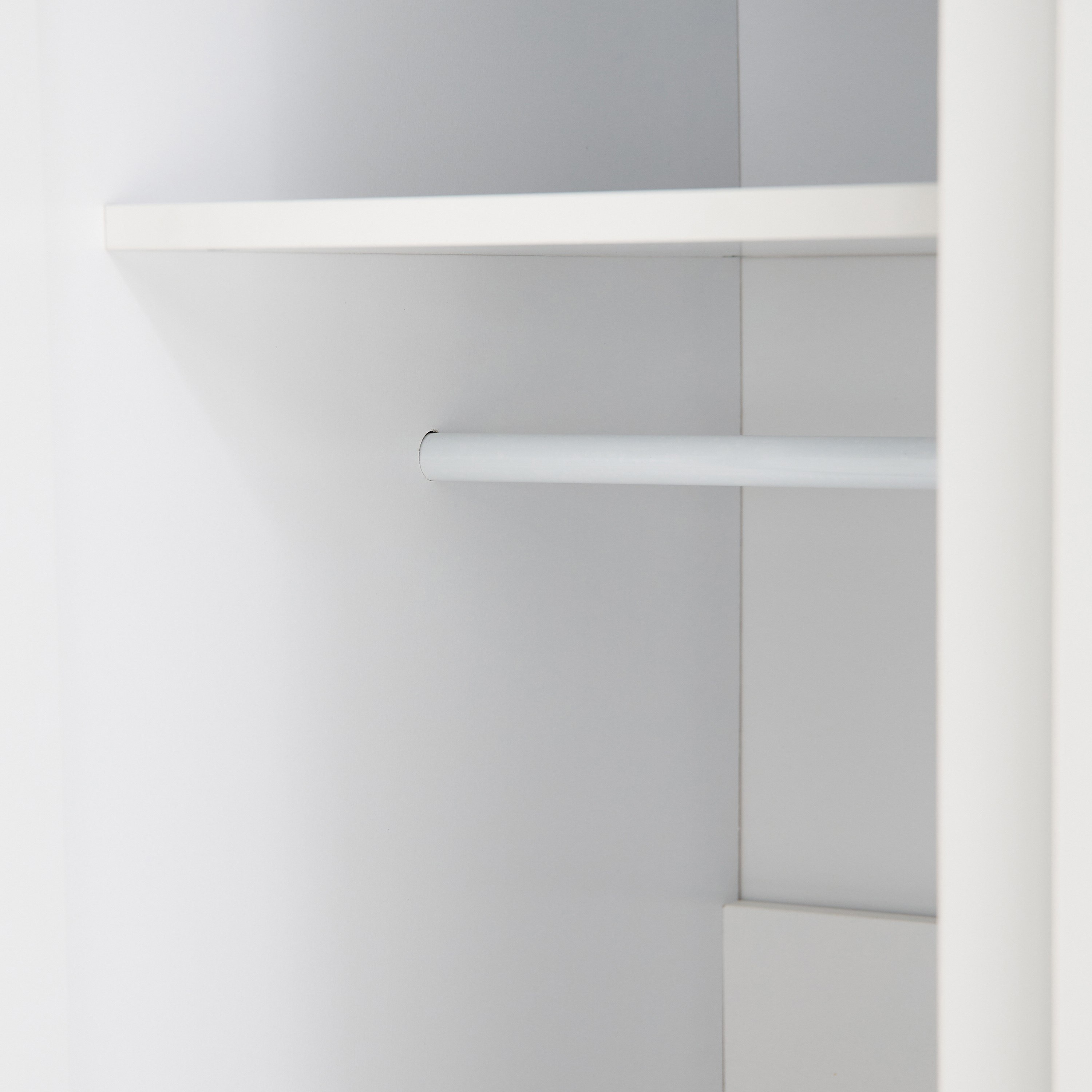 Artisan 2-Door Glossy Wardrobe with Drawer & Mirror-hbxfurniture-wardrobes-image-6