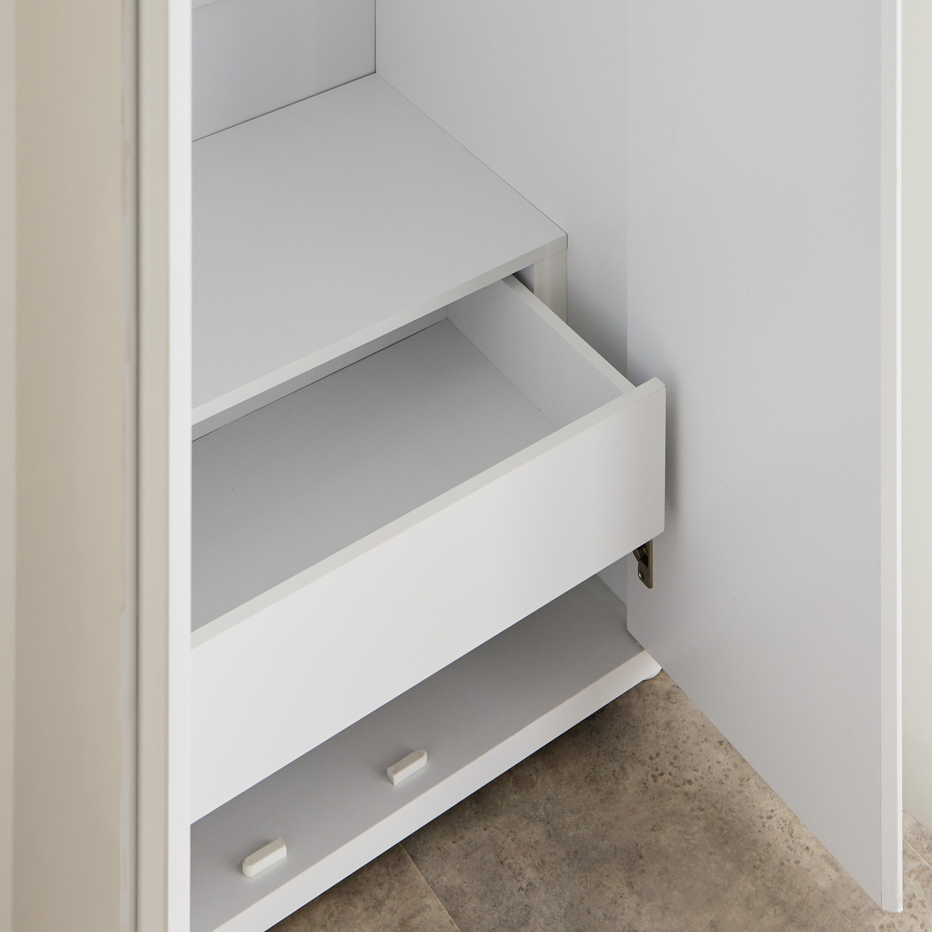 Artisan 4-Door Glossy Wardrobe with Drawer & Mirror-hbxfurniture-wardrobes-image-5