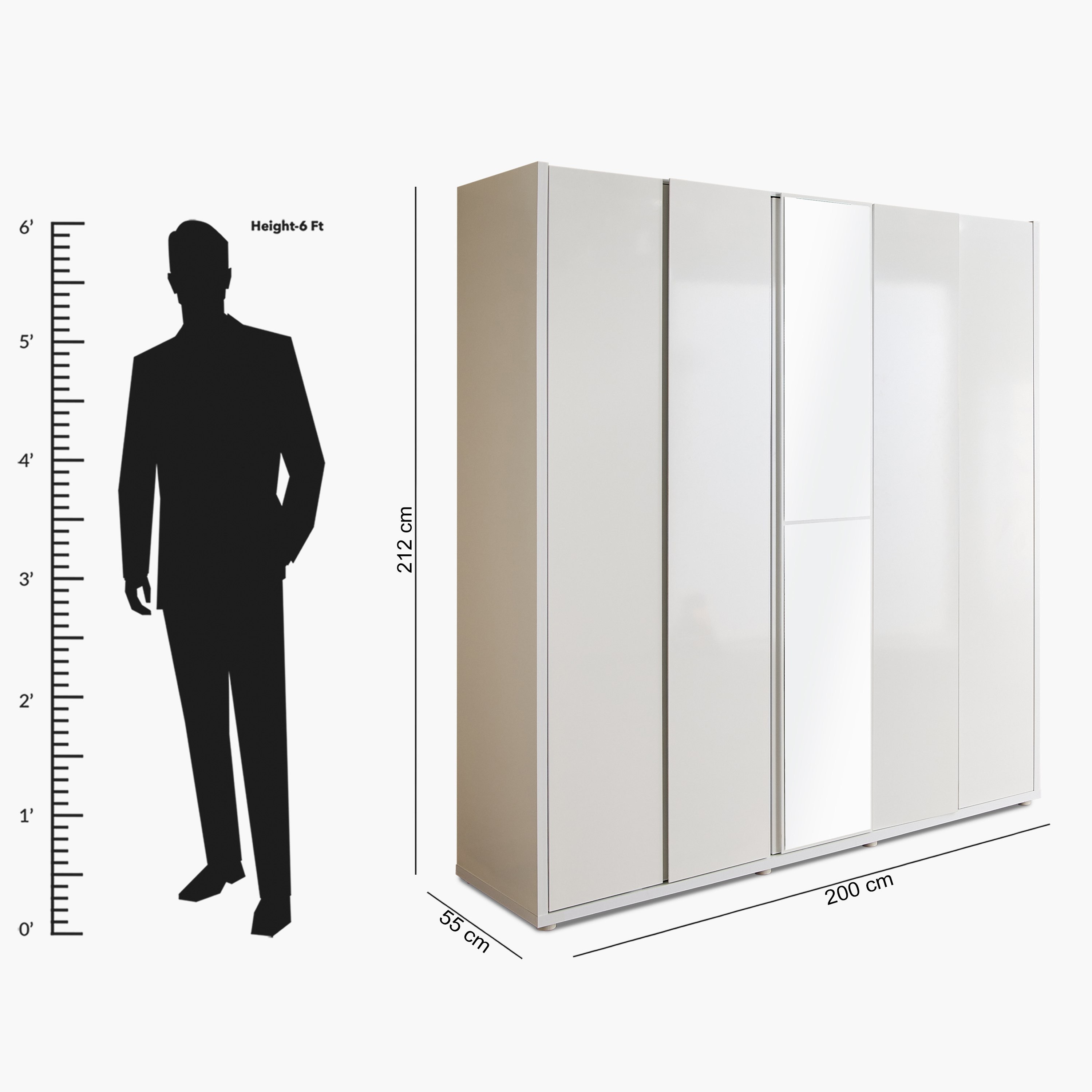 خزانة ملابس لامعة بـ5 أبواب ومرآة من أرتيسان-hbxfurniture-wardrobes-image-11