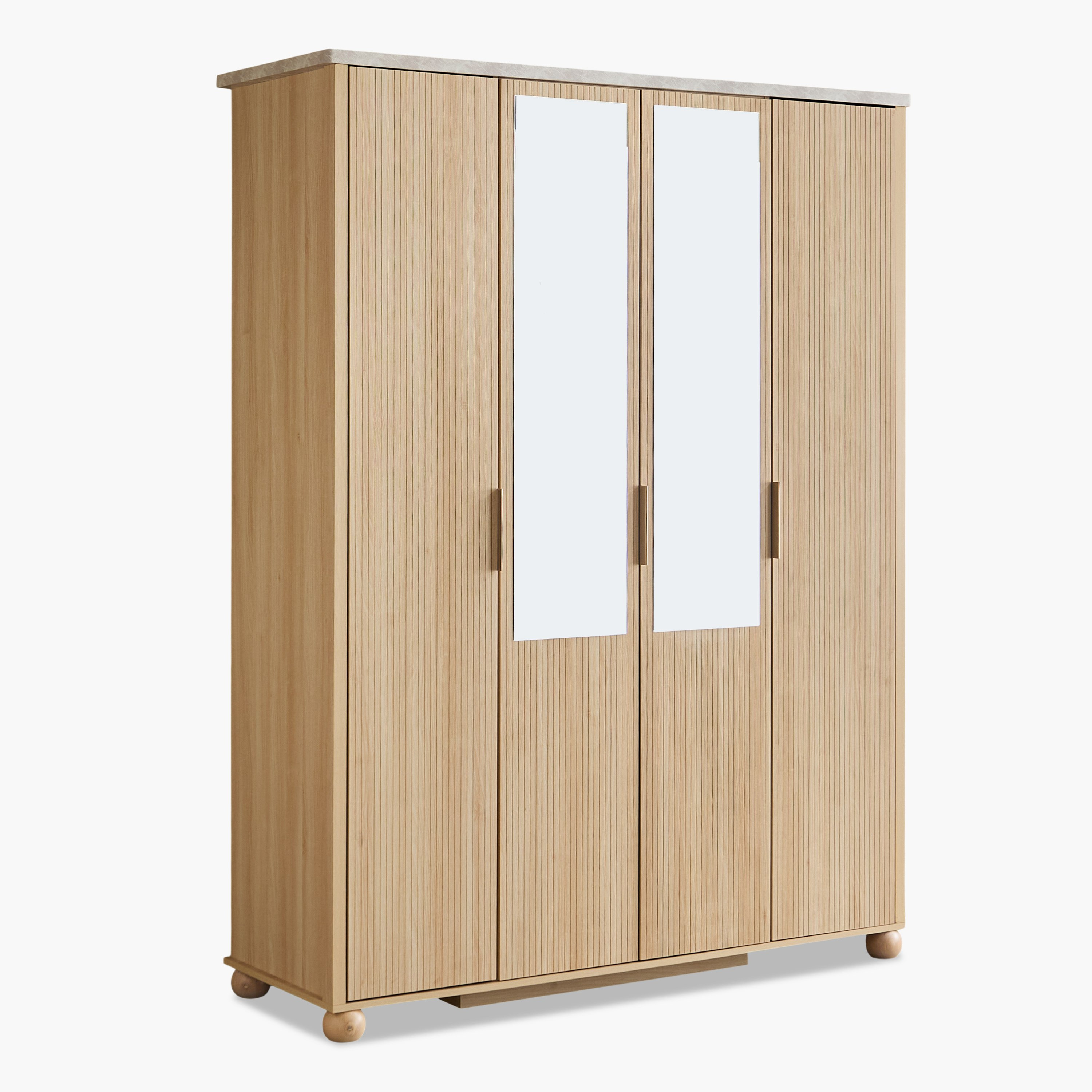 Island 4-Door Wardrobe with 2 Mirror-hbxfurniture-wardrobes-image-10