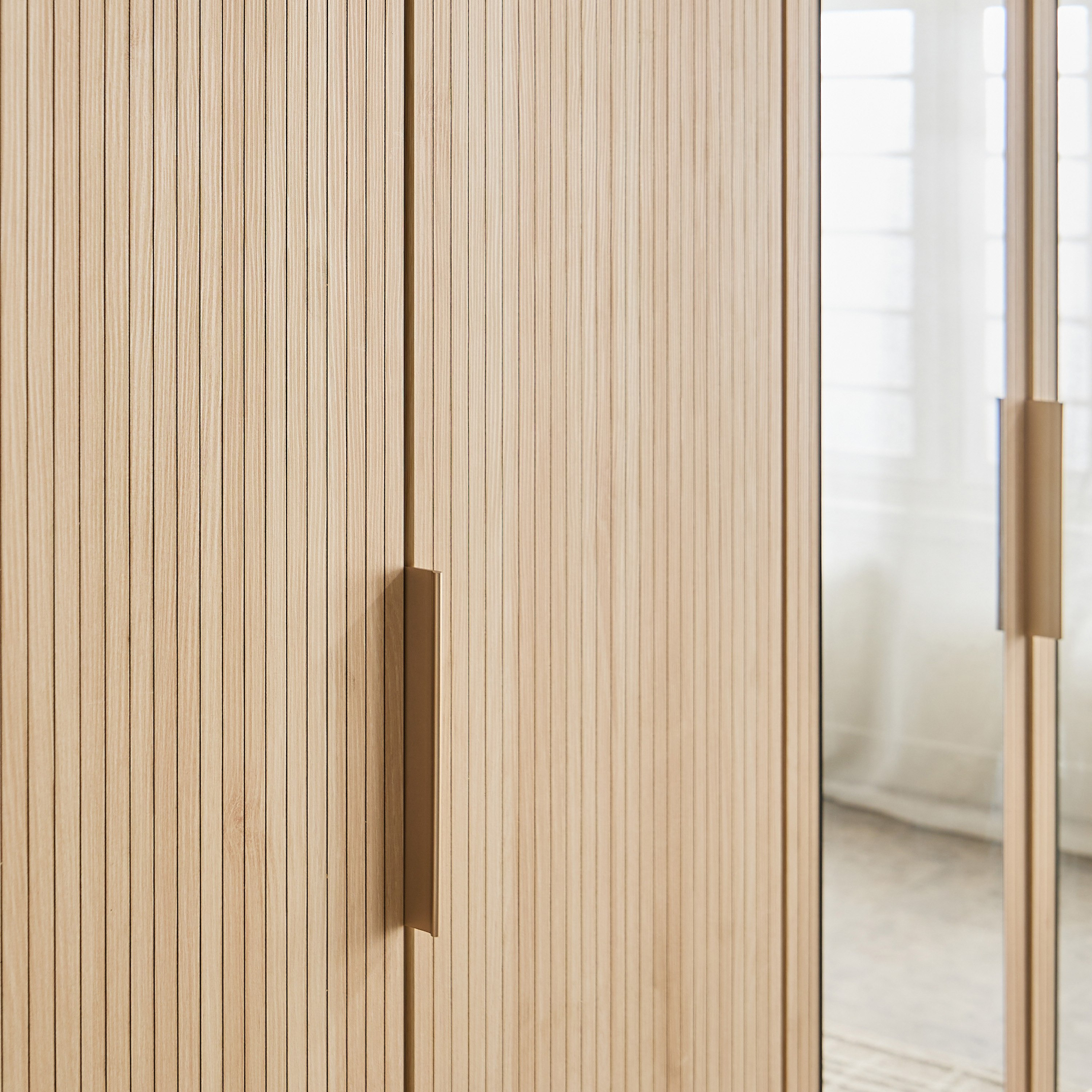 Island 6 Doors Wardrobe with 2 Drawers and Mirror-hbxfurniture-wardrobes-image-6
