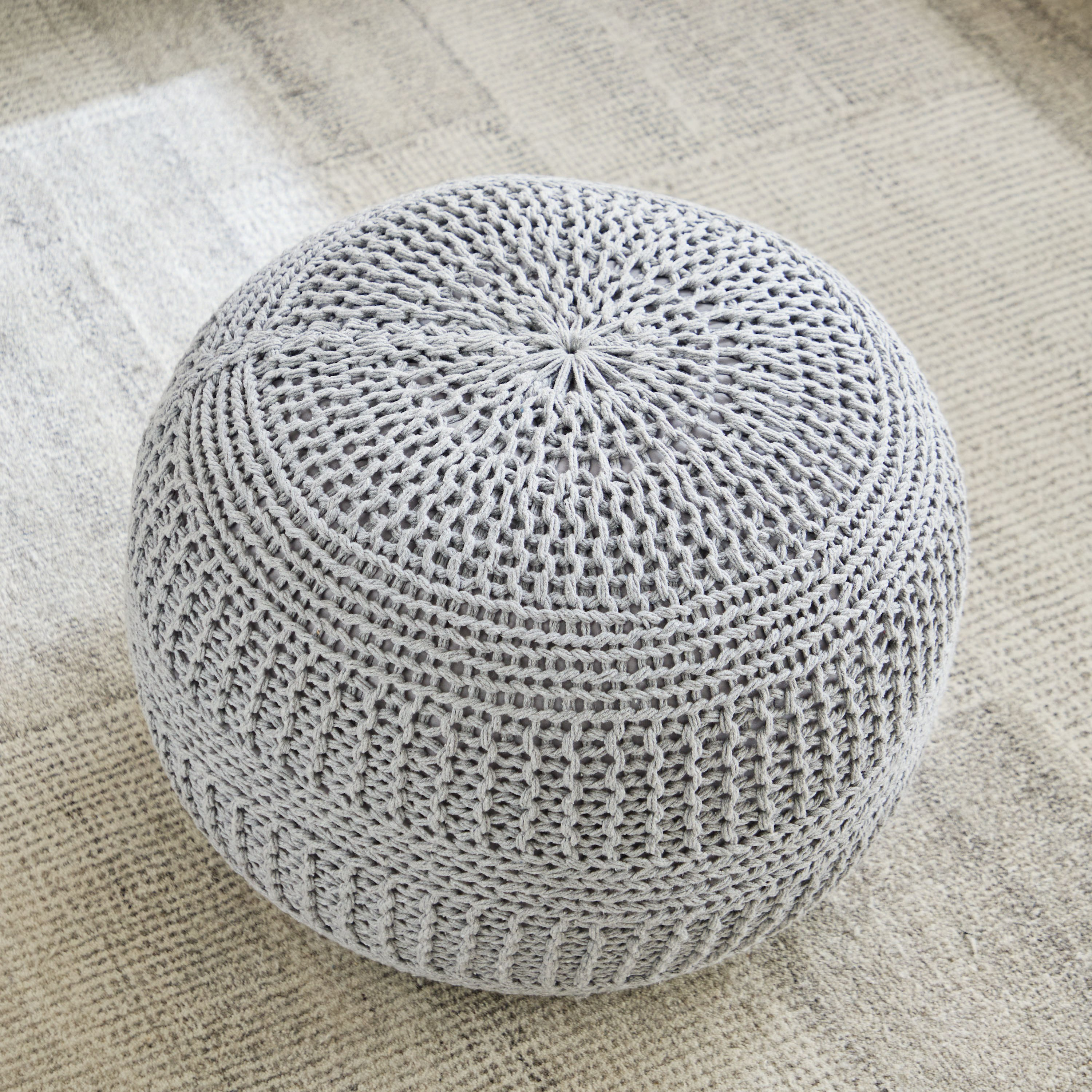 بوف بكابل محبوك من إسنشيال - 50x50x35 سم-hbxlivingroom-sofasandarmchairs-ottomansandfootstools-image-2