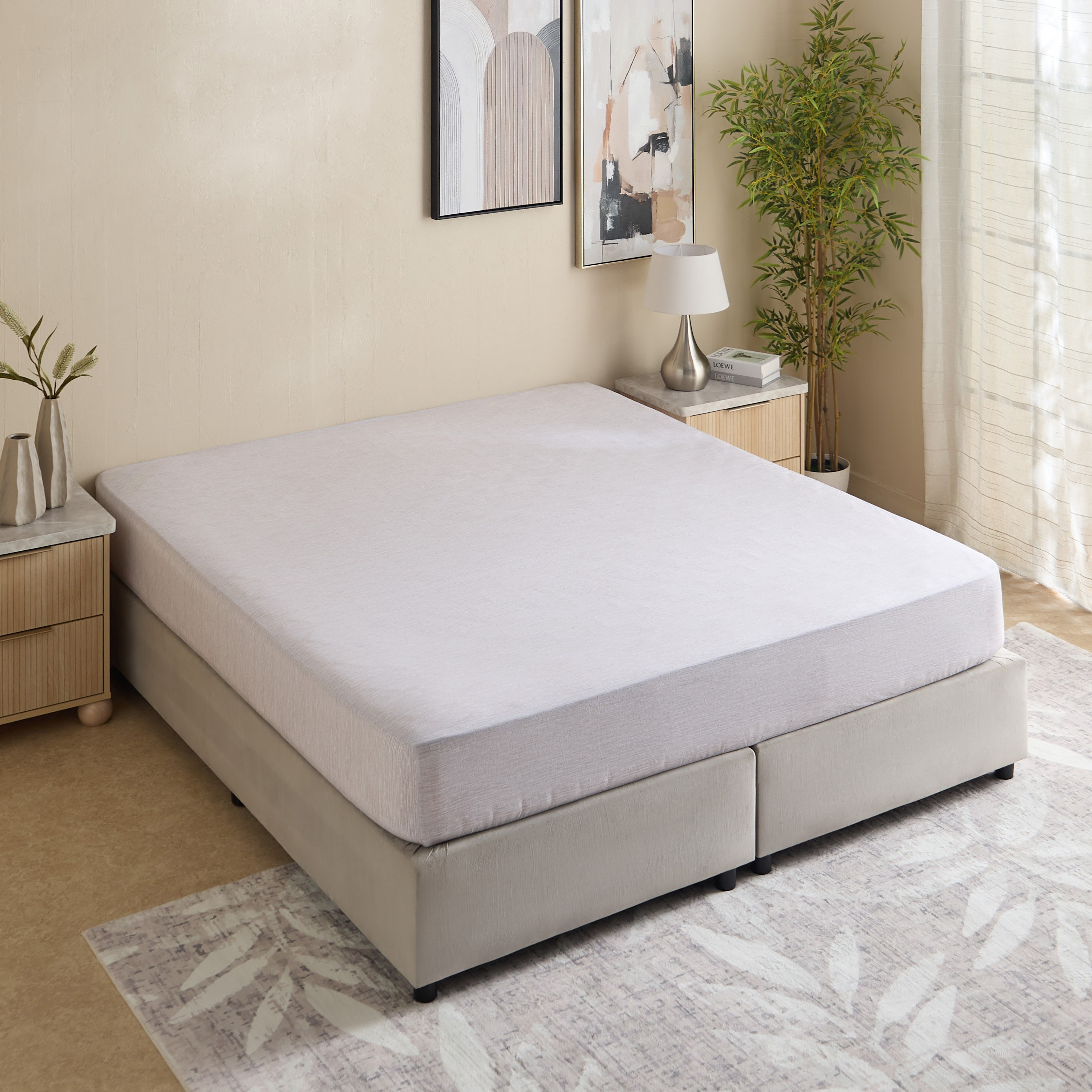 Aurora Zapta Printed Cotton Olympic Queen Fitted Sheet - 160x200+33 cm-hbxhomeware-hbxbedroom-image-2