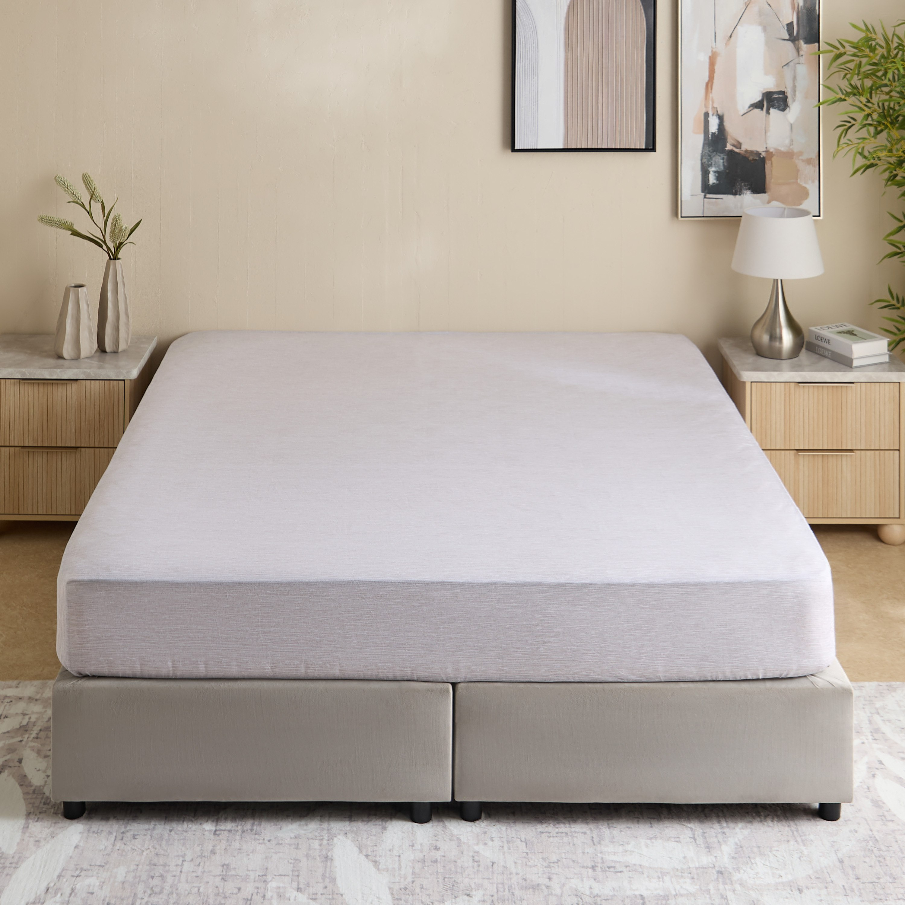 Aurora Zapta Printed Cotton King Fitted Sheet - 180x200+33 cm-hbxhomeware-hbxbedroom-image-3