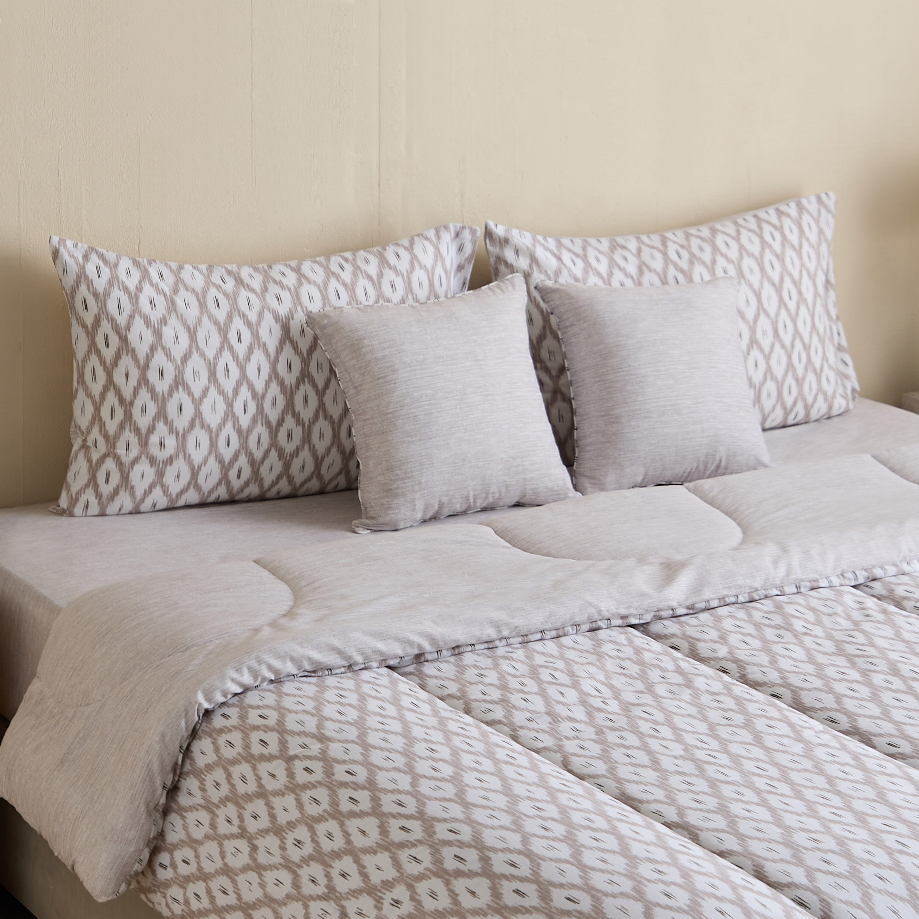 Aurora Zapta 5-Piece Printed Cotton Queen Comforter Set - 200x240 cm-hbxhomeware-hbxbedroom-image-1