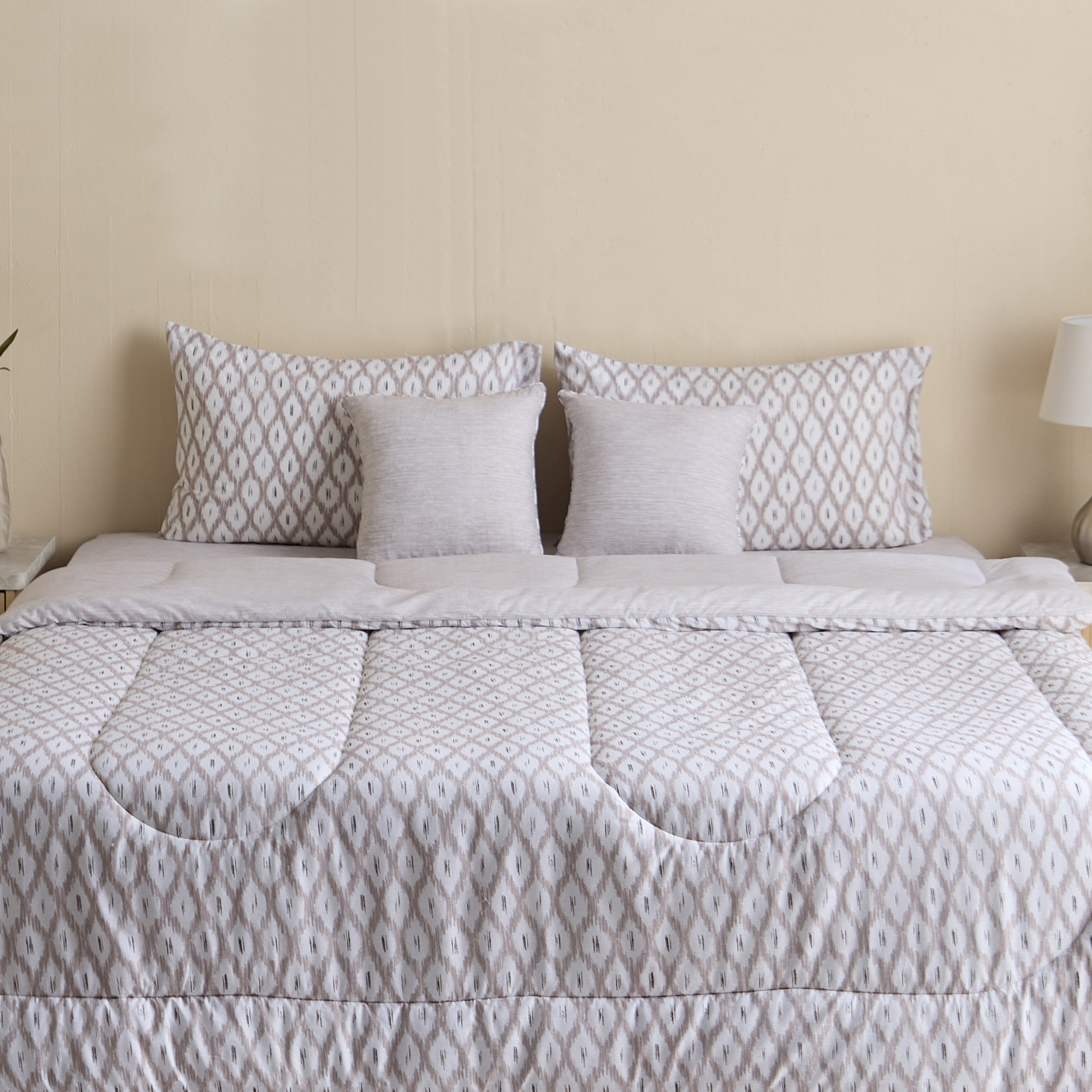 Aurora Zapta 5-Piece Printed Cotton Queen Comforter Set - 200x240 cm-hbxhomeware-hbxbedroom-image-2