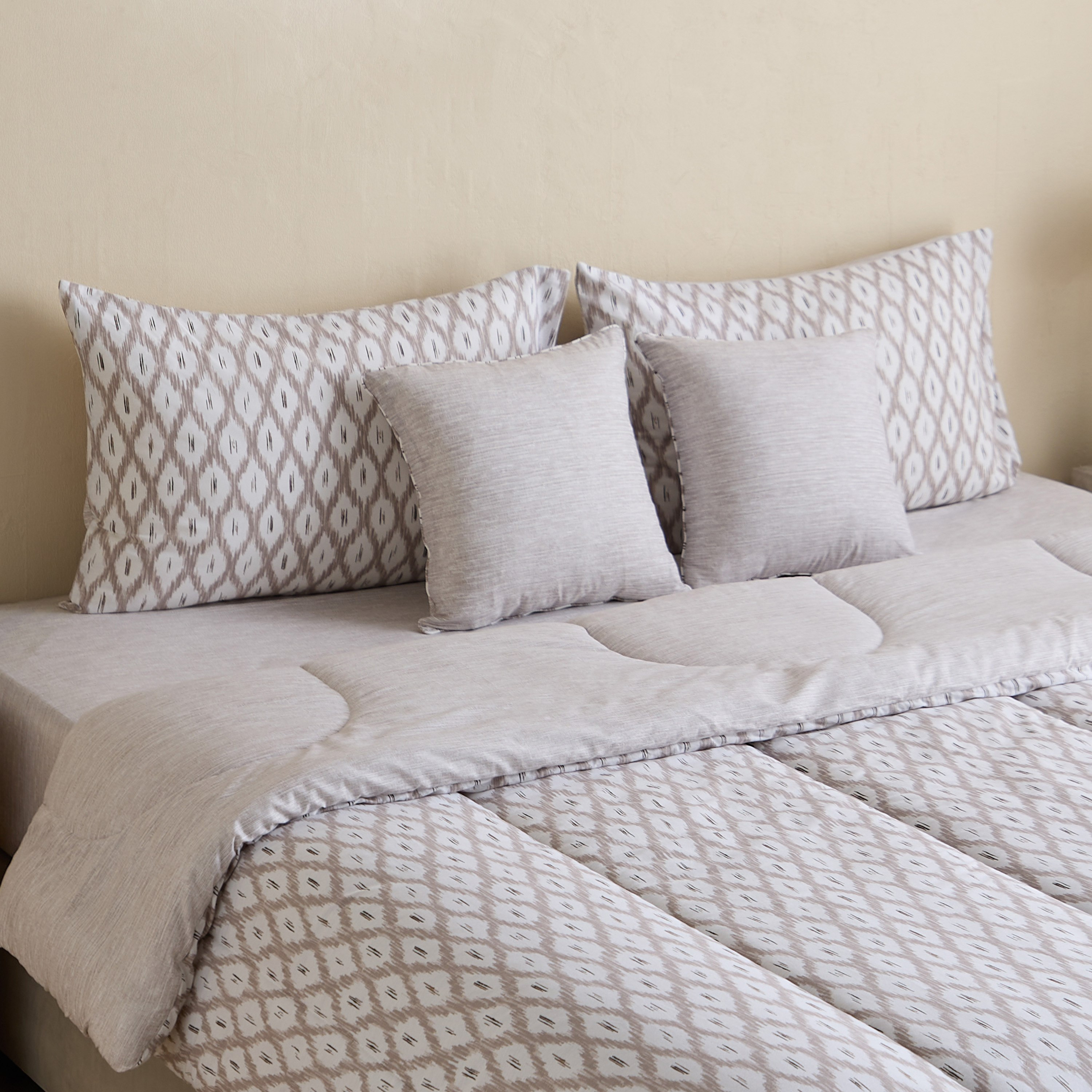 Aurora Zapta 5-Piece Printed Cotton King Comforter Set - 220x240 cm-hbxhomeware-hbxbedroom-image-1