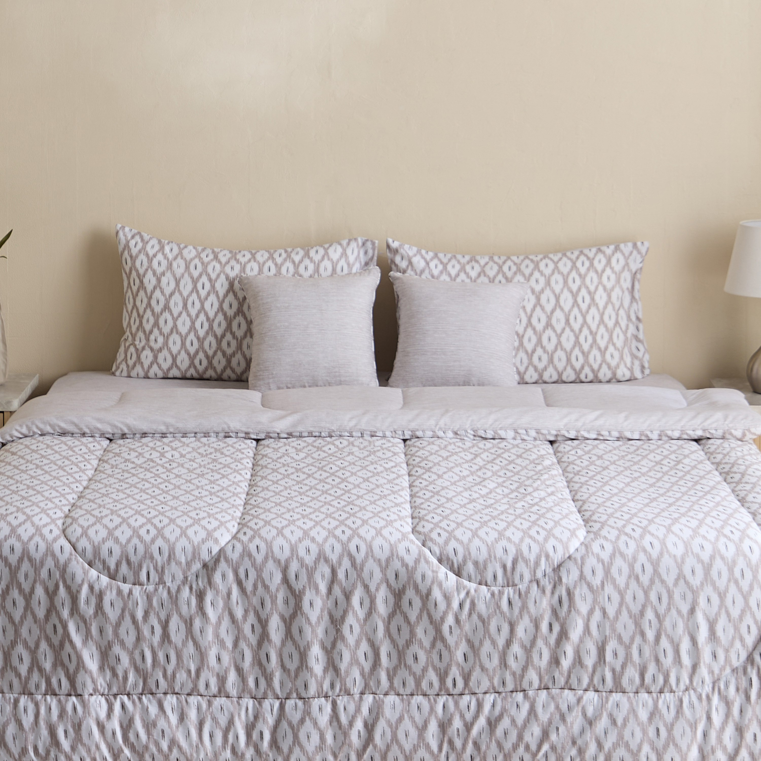 Aurora Zapta 5-Piece Printed Cotton King Comforter Set - 220x240 cm-hbxhomeware-hbxbedroom-image-2