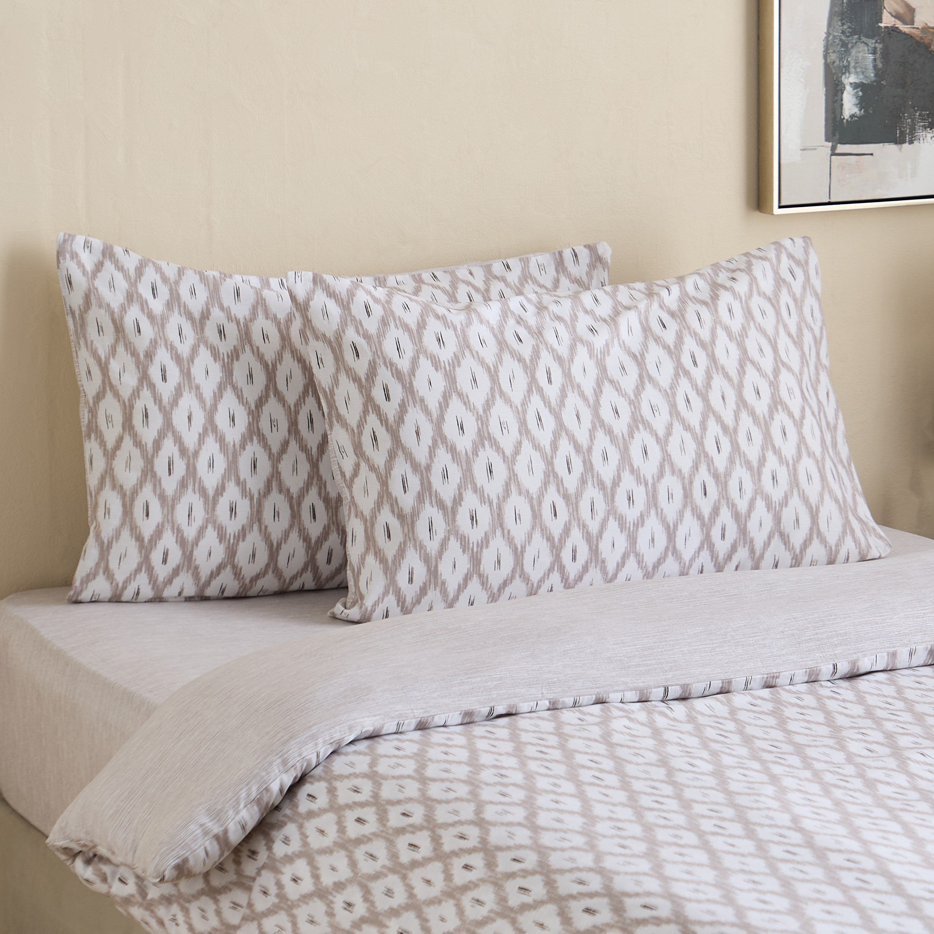 Aurora Zapta 3-Piece Printed Cotton Twin Duvet/Quilt Cover Set - 150x220 cm-hbxhomeware-hbxbedroom-image-1