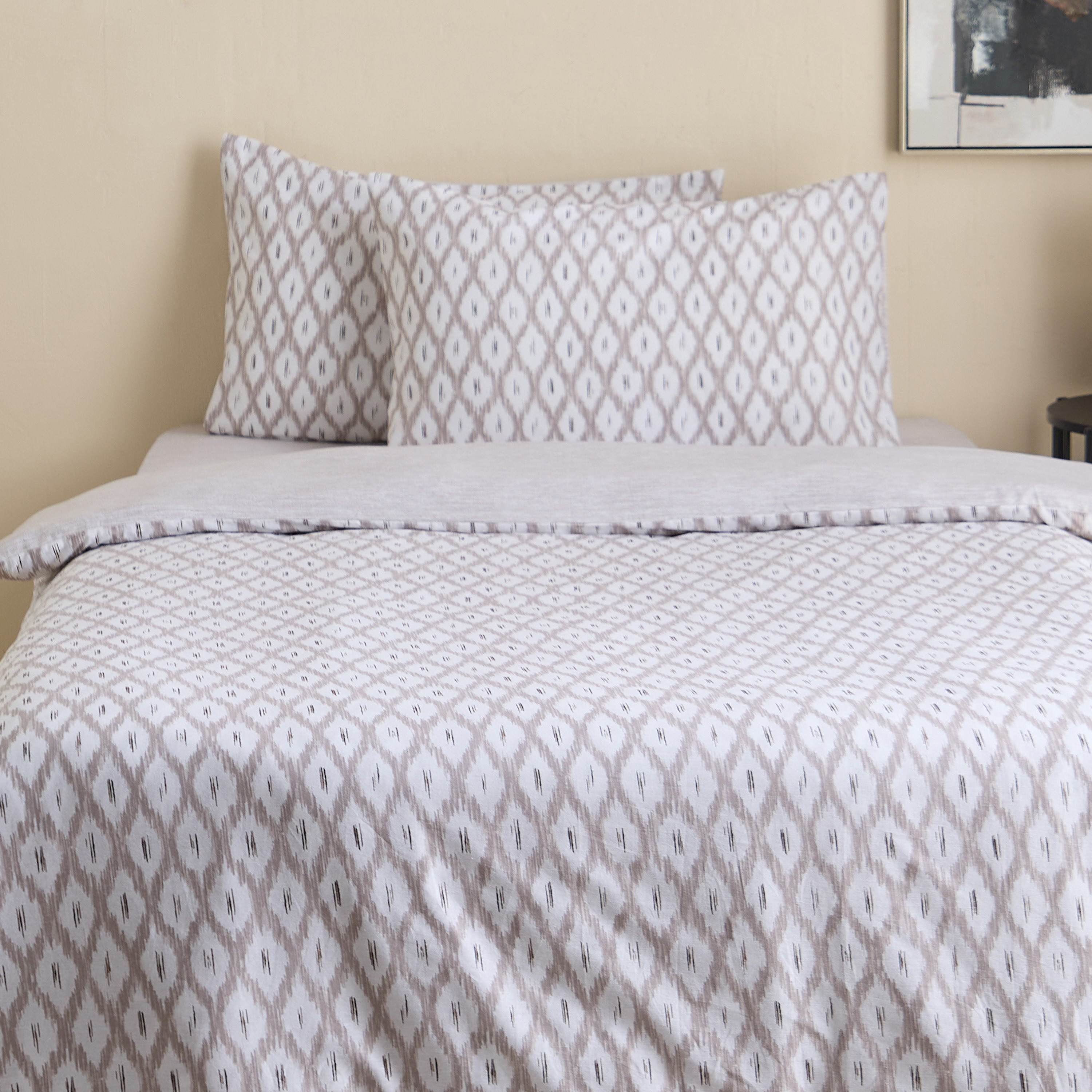 Aurora Zapta 3-Piece Printed Cotton Twin Duvet/Quilt Cover Set - 150x220 cm-hbxhomeware-hbxbedroom-image-2