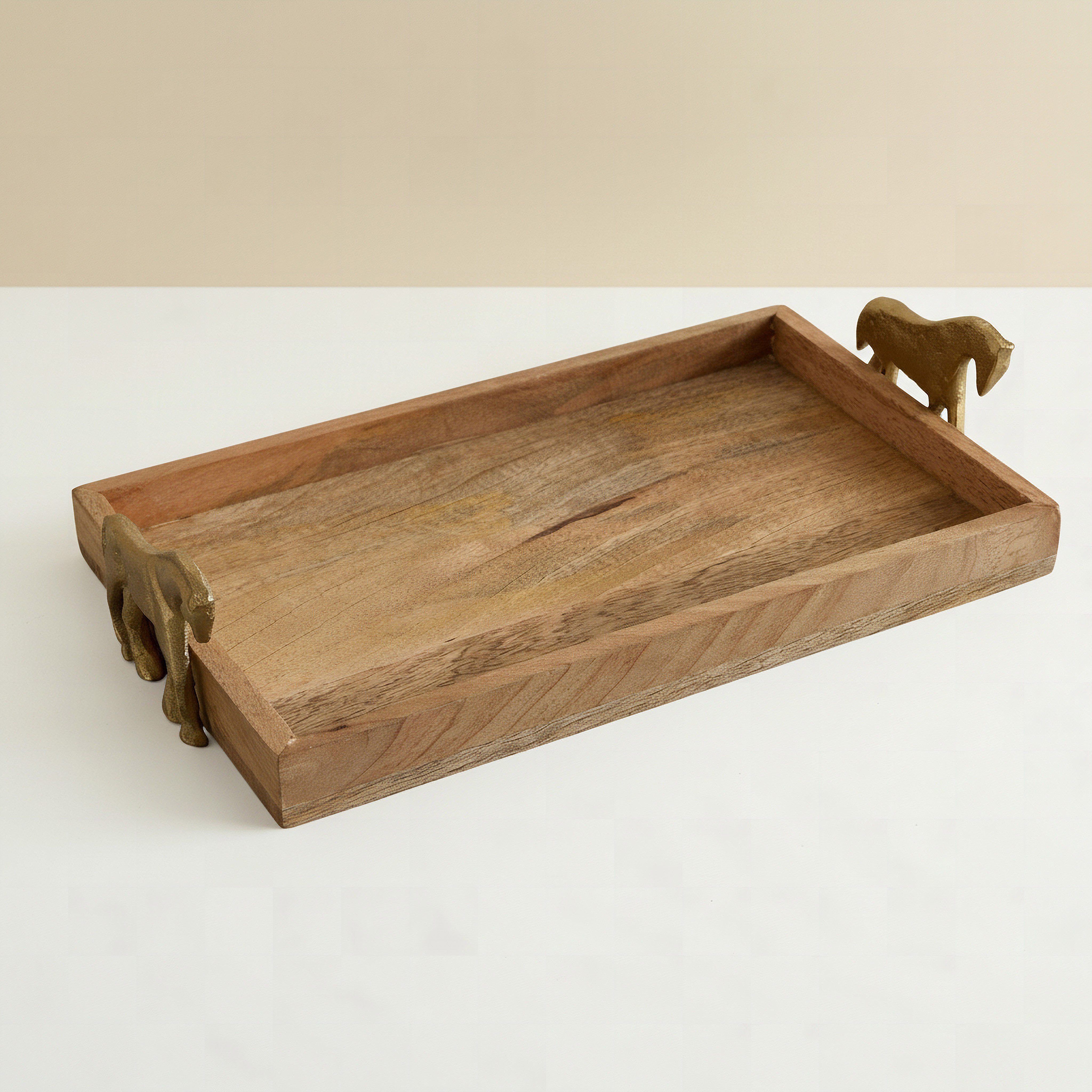 Astro Wooden Decorative Tray with Aluminium Handle - 35x20x9 cm-PROMO_HB_AE_B1G1_250925-image-1