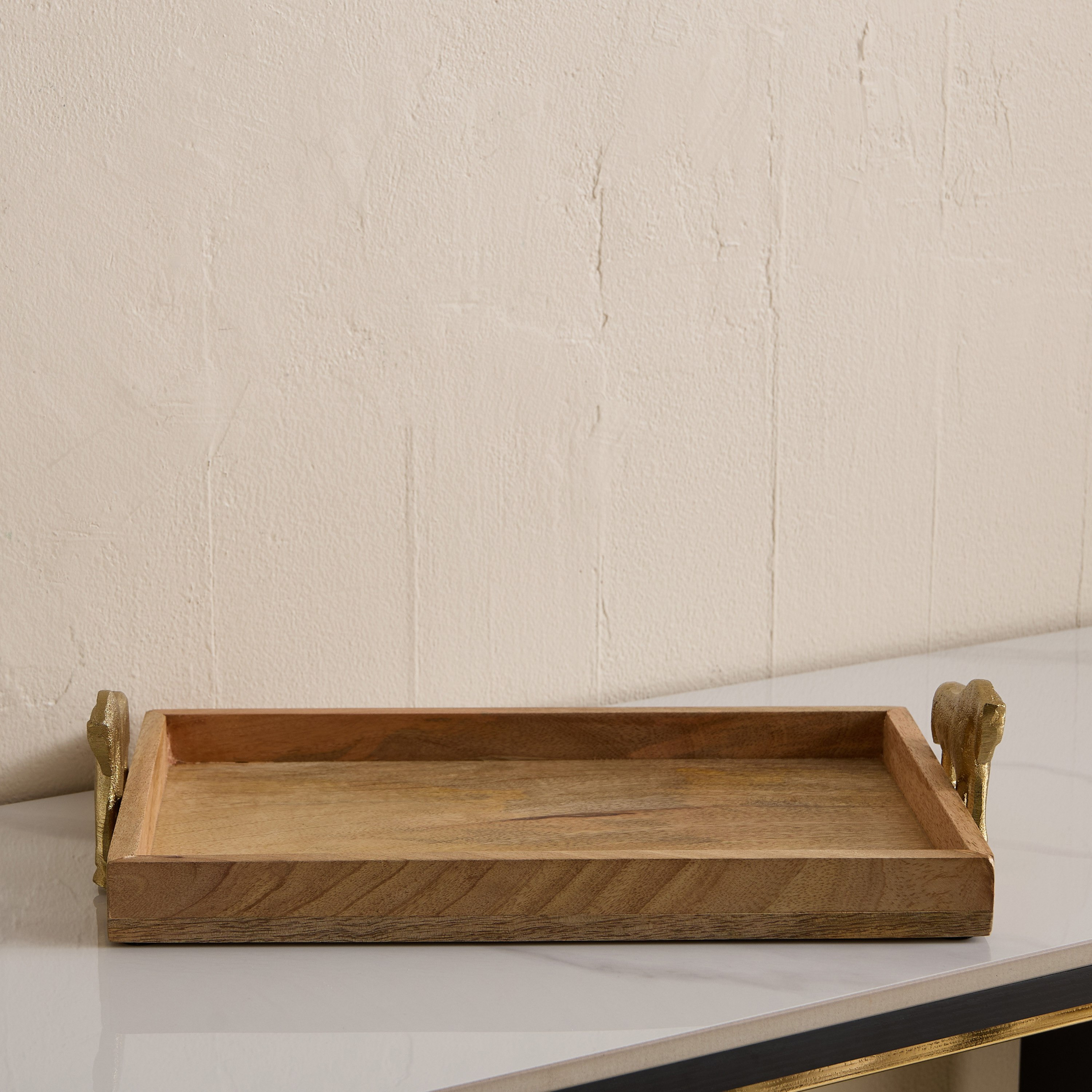 Astro Wooden Decorative Tray with Aluminium Handle - 38x22x9 cm-PROMO_HB_AE_B1G1_250925-image-2