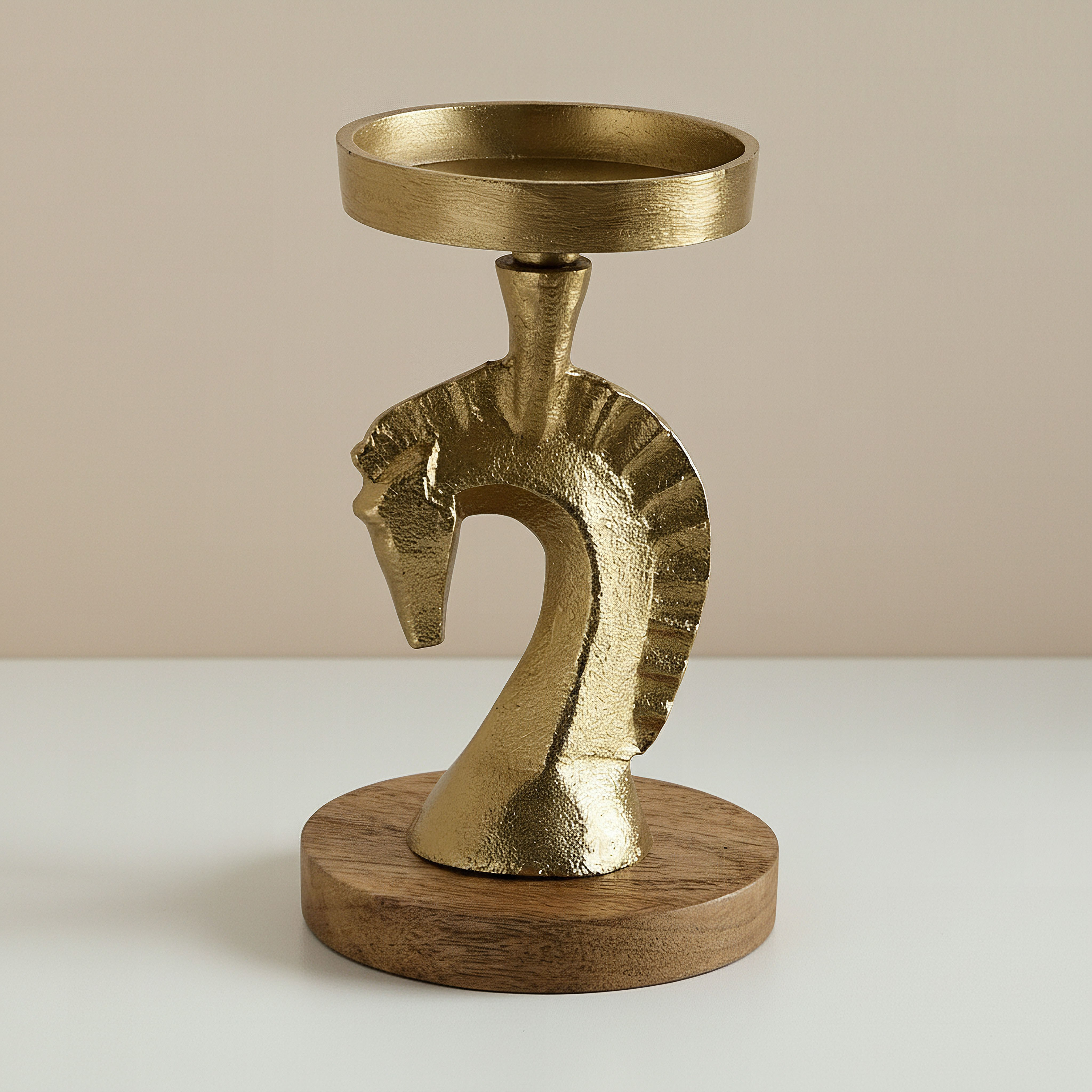 Astro Horse Pillar Candleholder - 10x10x17.5 cm-hbxlivingroom-decorandaccessories-candleholders-image-1